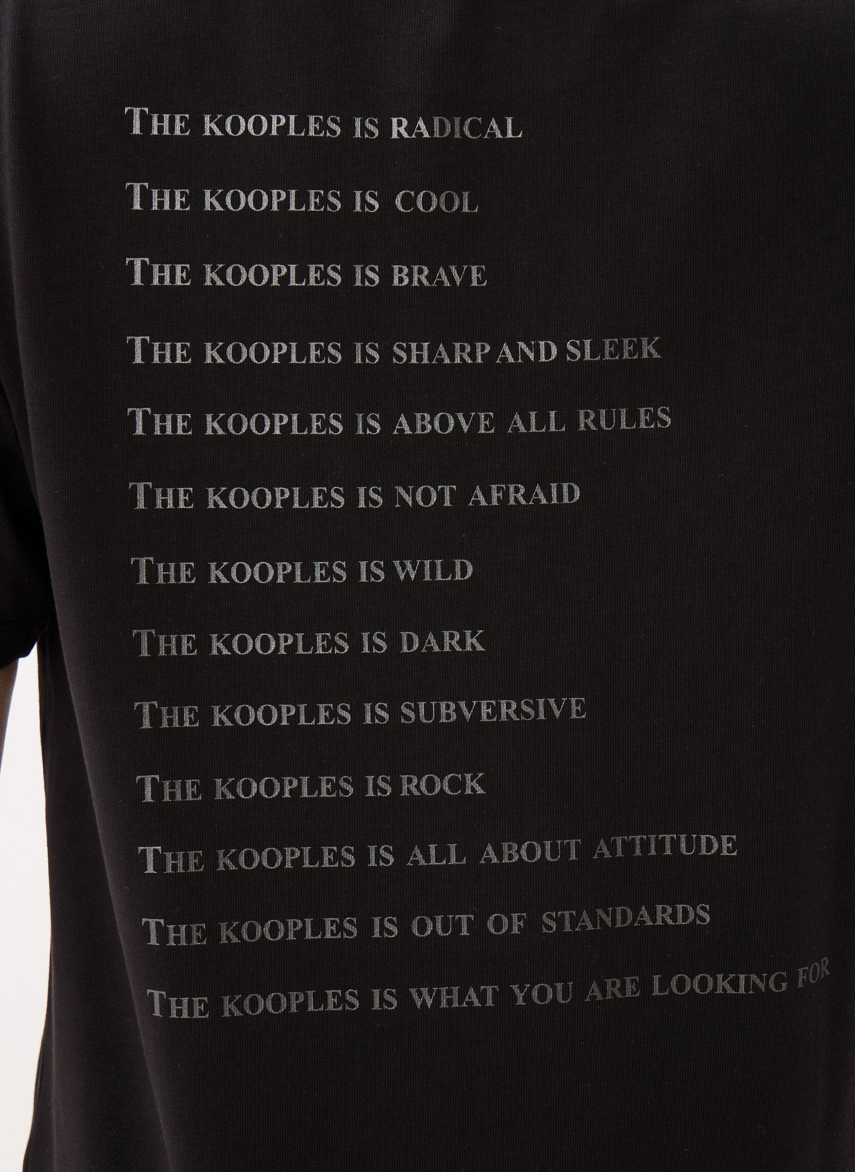 T-shirts met korte mouwen HTSC32017K heren zwart The Kooples T-shirts met korte mouwen HTSC32017K heren zwart BLA01