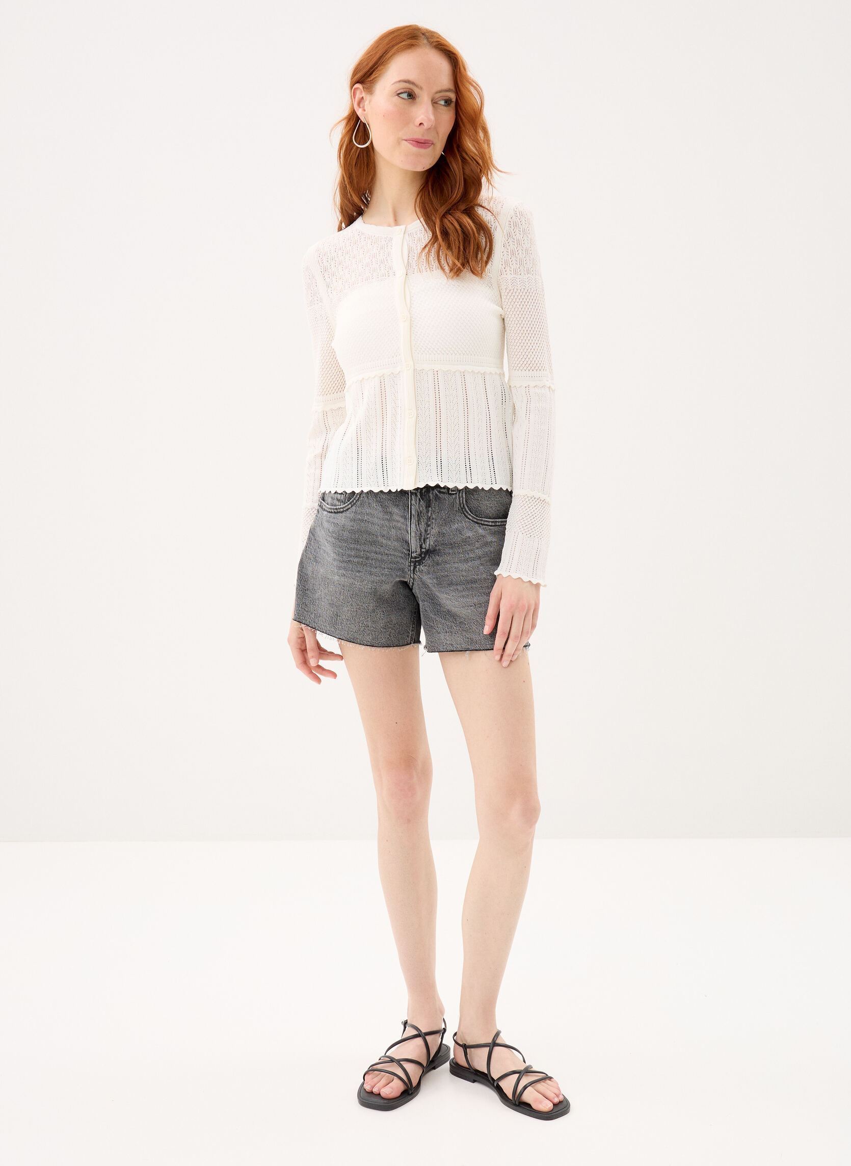 Strickjacken und Westen FCAR32008K damen beige The Kooples Strickjacken und Westen FCAR32008K damen beige BEI02