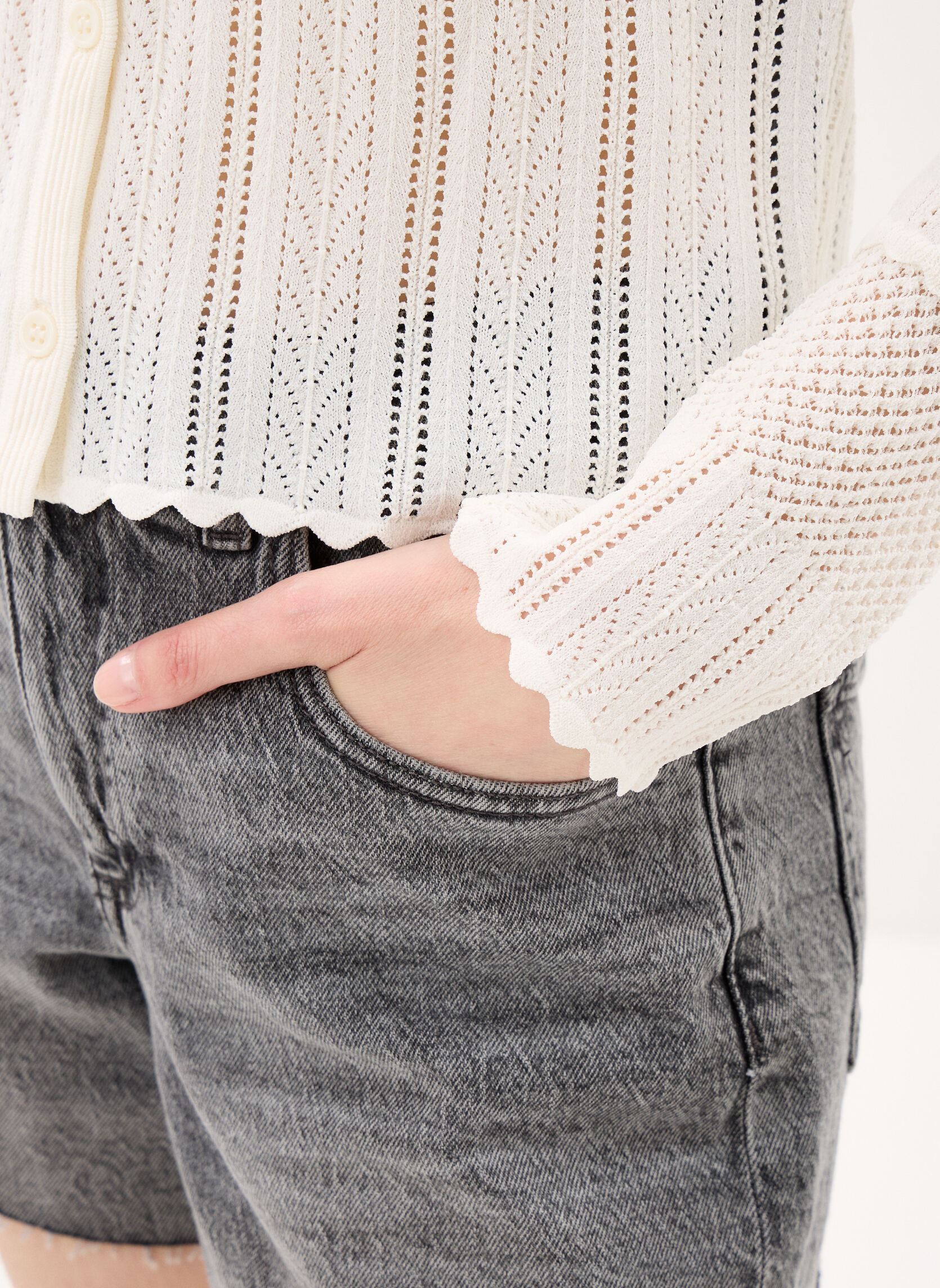 Strickjacken und Westen FCAR32008K damen beige The Kooples Strickjacken und Westen FCAR32008K damen beige BEI02