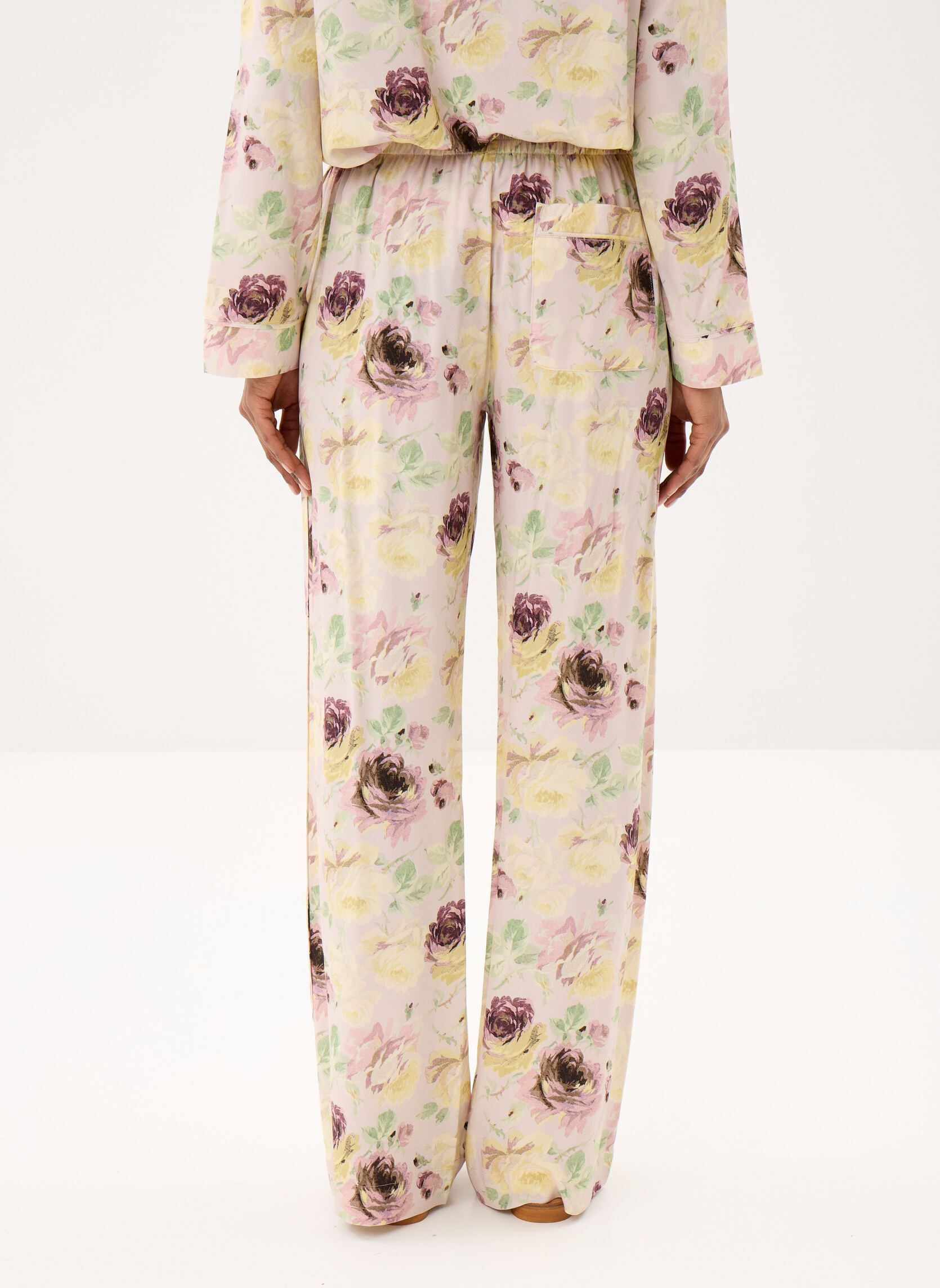 Pantalons droit FPAN32060K femme rose The Kooples Pantalons droit FPAN32060K femme rose PINC5