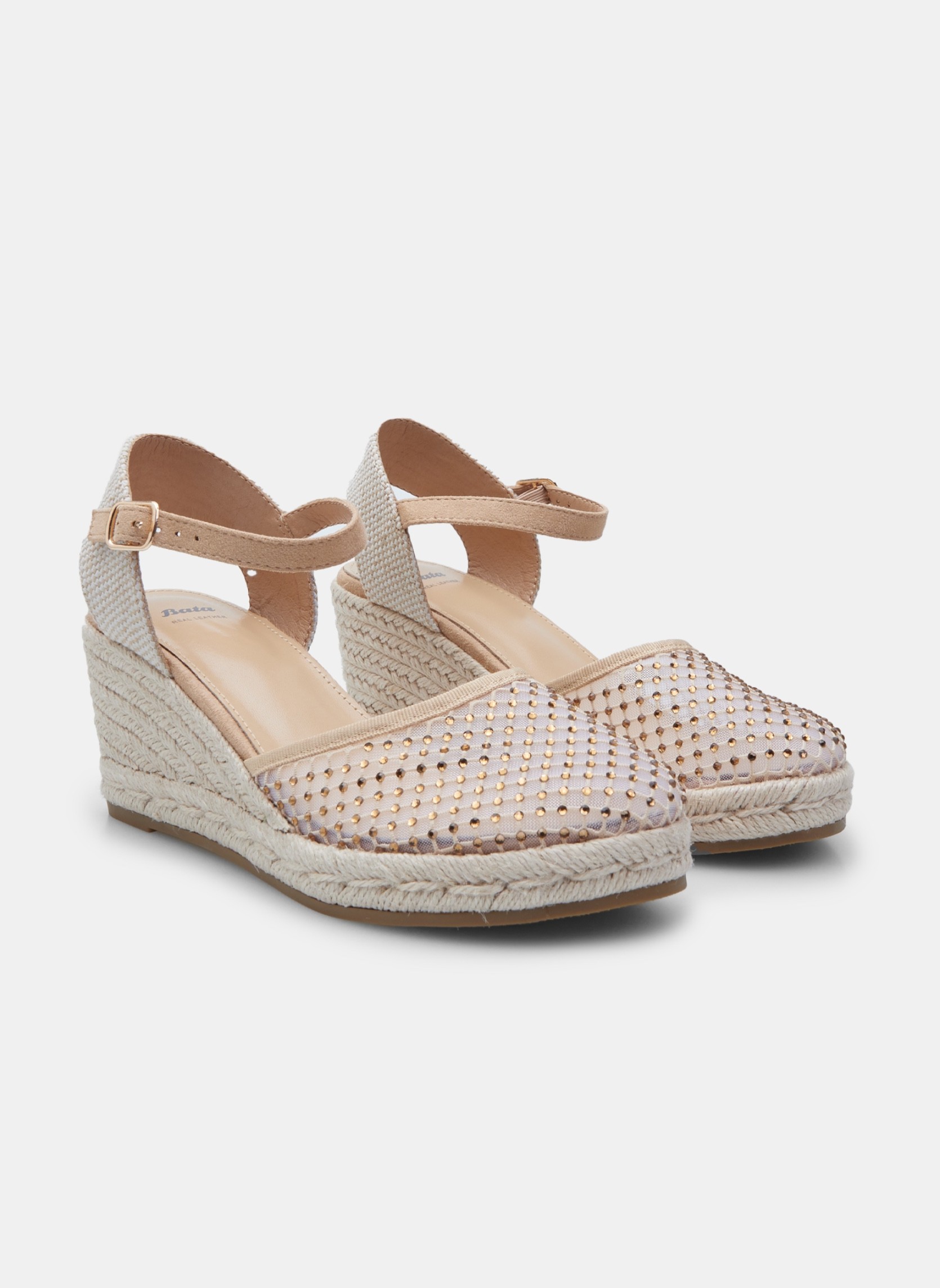Espadrilles plates 7698333 femme beige Bata Espadrilles plates 7698333 femme beige Beige