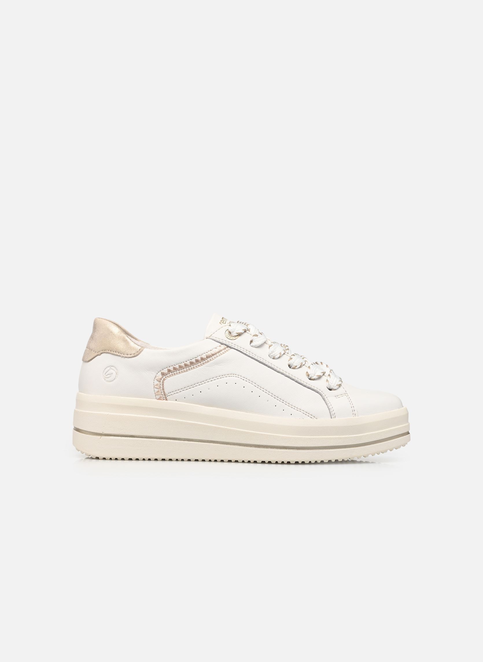 Baskets compensées D1C13 femme blanc Remonte Baskets compensées D1C13 femme blanc OFFWHITE/MUSCHEL/WHITE