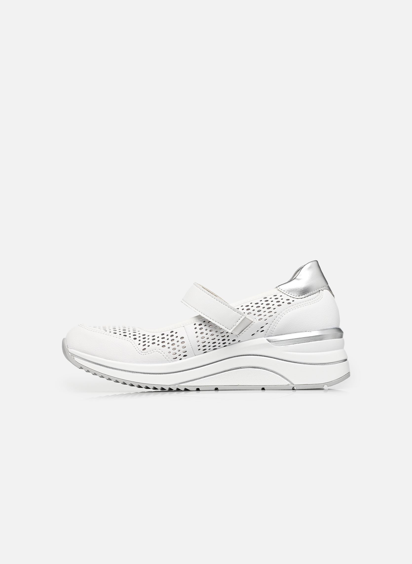 Baskets basses D0T21 femme blanc Remonte Baskets basses D0T21 femme blanc WEISS/SILVER/WEISS
