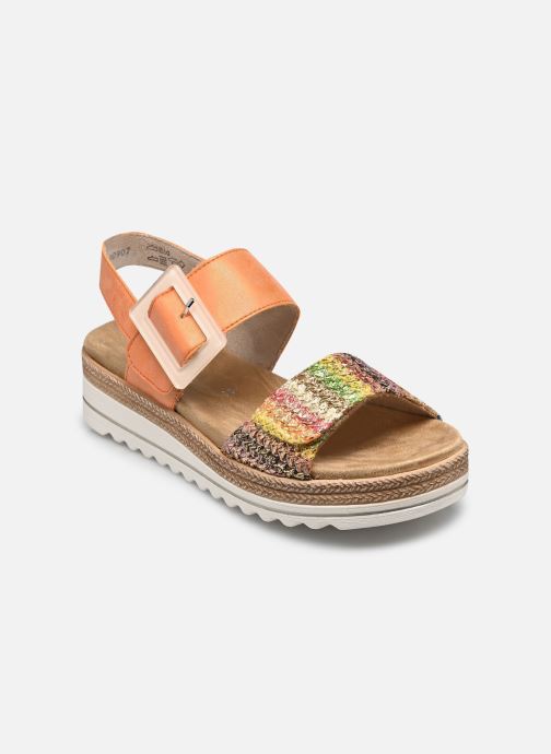 Remonte Sandalen met sleehak en plateau D0Q62 dames oranje