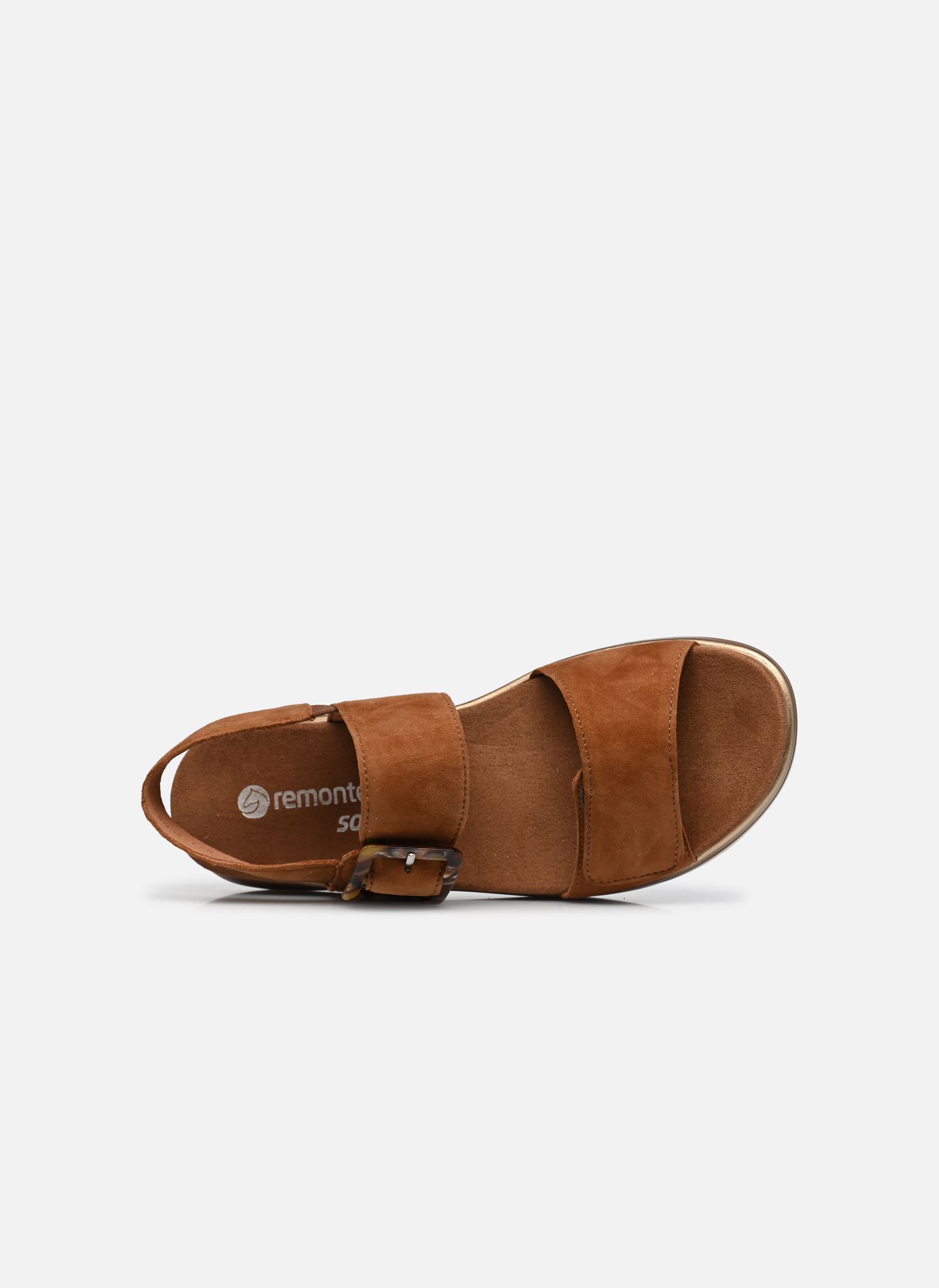 Sandalen met sleehak en plateau D1J62 dames bruin Remonte Sandalen met sleehak en plateau D1J62 dames bruin NOCCIA