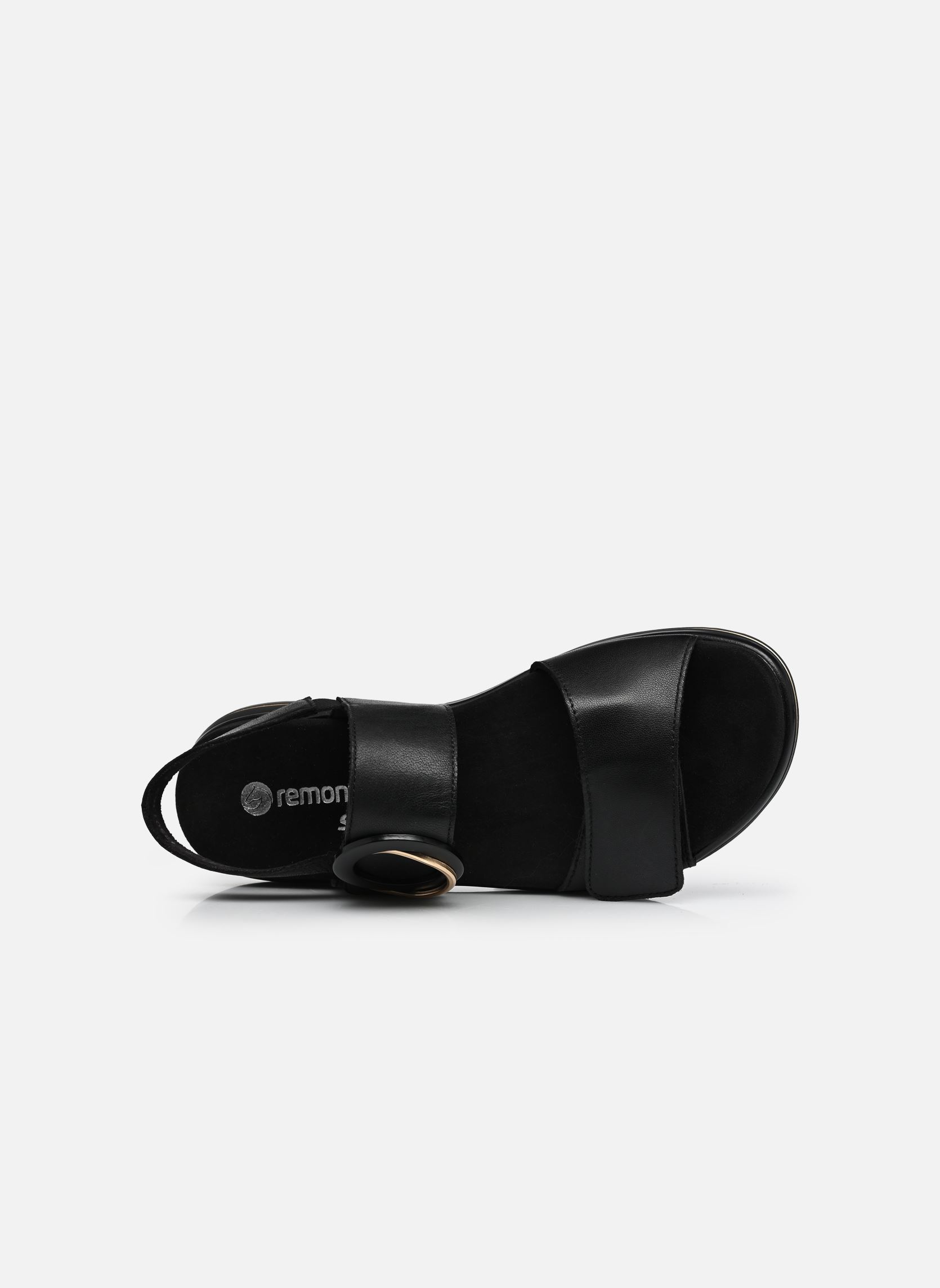 Sandales compensées et plateformes D1J63 femme noir Remonte Sandales compensées et plateformes D1J63 femme noir NOIR