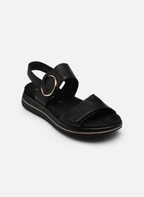 Sandales compensées et plateformes D1J63 femme noir