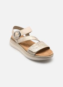 Flache Sandalen D1J64 damen gold und bronze Remonte Flache Sandalen D1J64 damen gold und bronze OFFWHITE-GOLD/MUSCHEL/PORZELLA