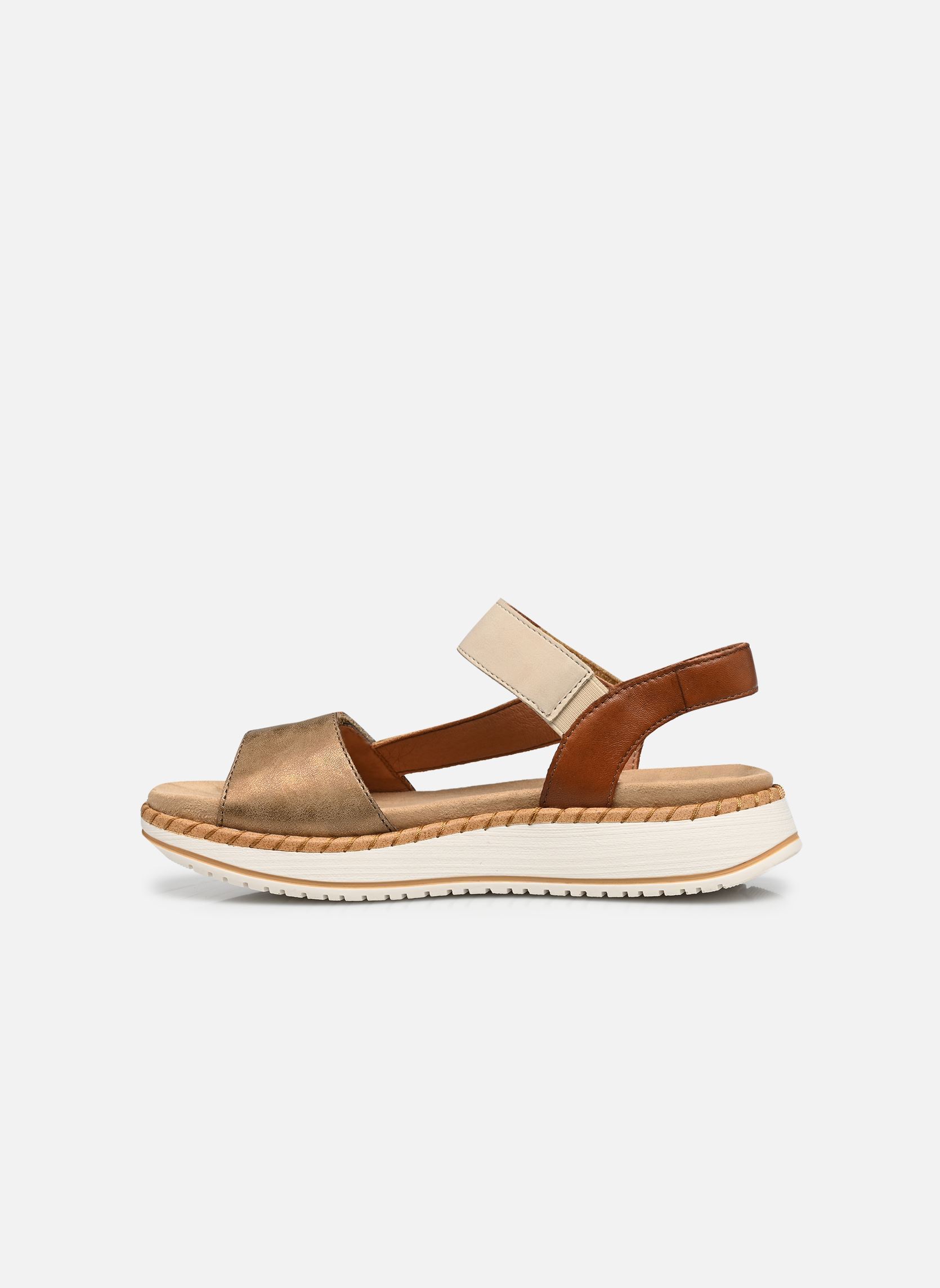 Keil- und Plateausandalen D3J50 damen beige Remonte Keil- und Plateausandalen D3J50 damen beige ANTIQUE/TAN/PERLE/MUSKAT
