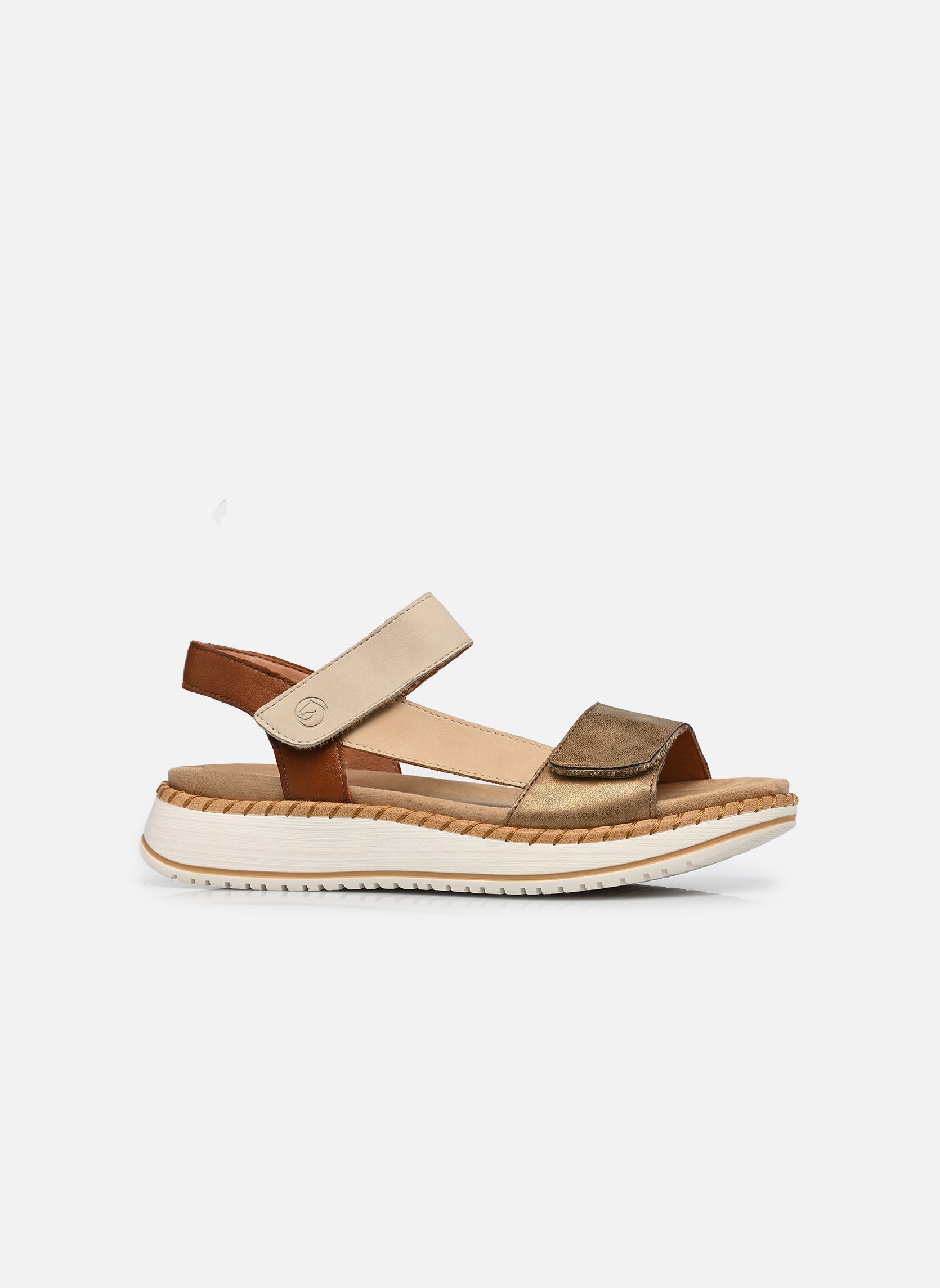 Keil- und Plateausandalen D3J50 damen beige Remonte Keil- und Plateausandalen D3J50 damen beige ANTIQUE/TAN/PERLE/MUSKAT