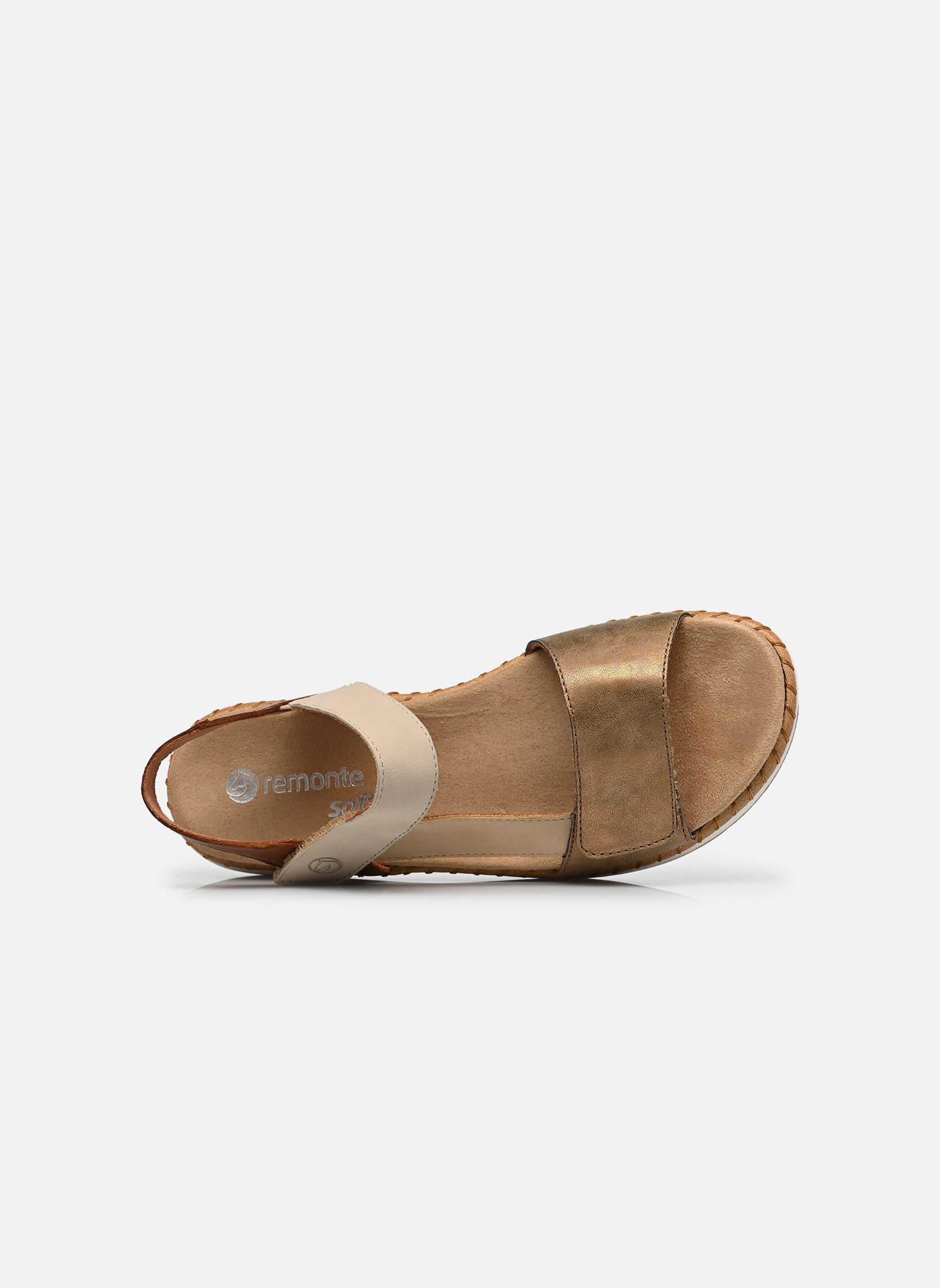 Keil- und Plateausandalen D3J50 damen beige Remonte Keil- und Plateausandalen D3J50 damen beige ANTIQUE/TAN/PERLE/MUSKAT