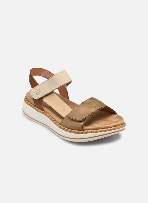 Remonte Sandales compensées et plateformes D3J50 femme beige