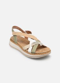 Sandales compensées et plateformes D3J53 femme blanc