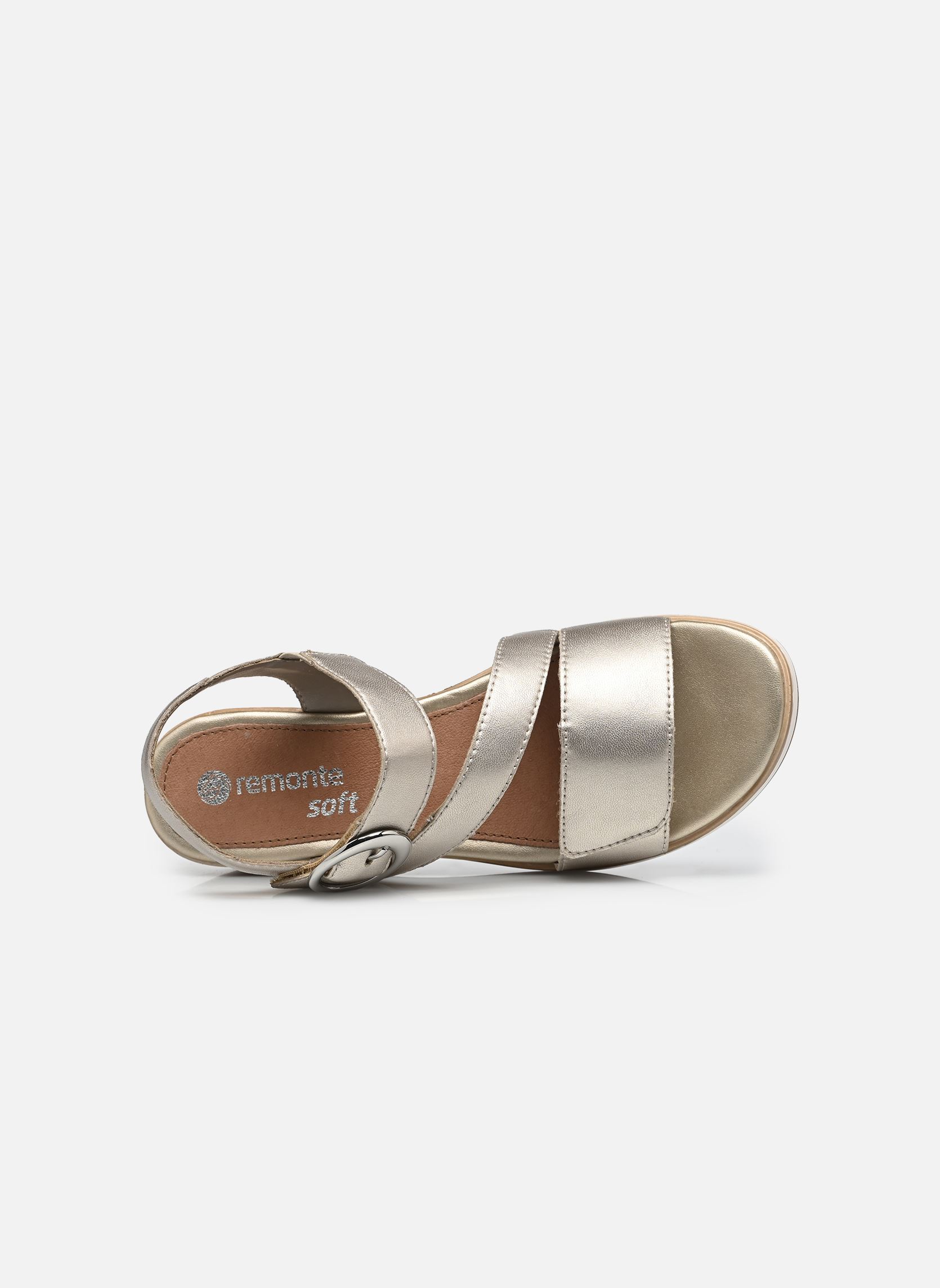 Keil- und Plateausandalen D6466 damen silber Remonte Keil- und Plateausandalen D6466 damen silber PALEGOLD