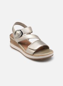 Keil- und Plateausandalen D6466 damen silber