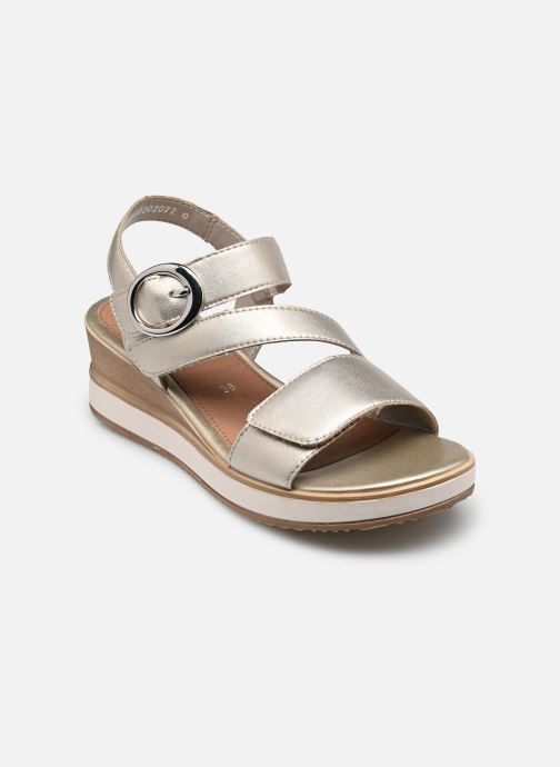 Remonte Sandalen met sleehak en plateau D6466 dames zilver