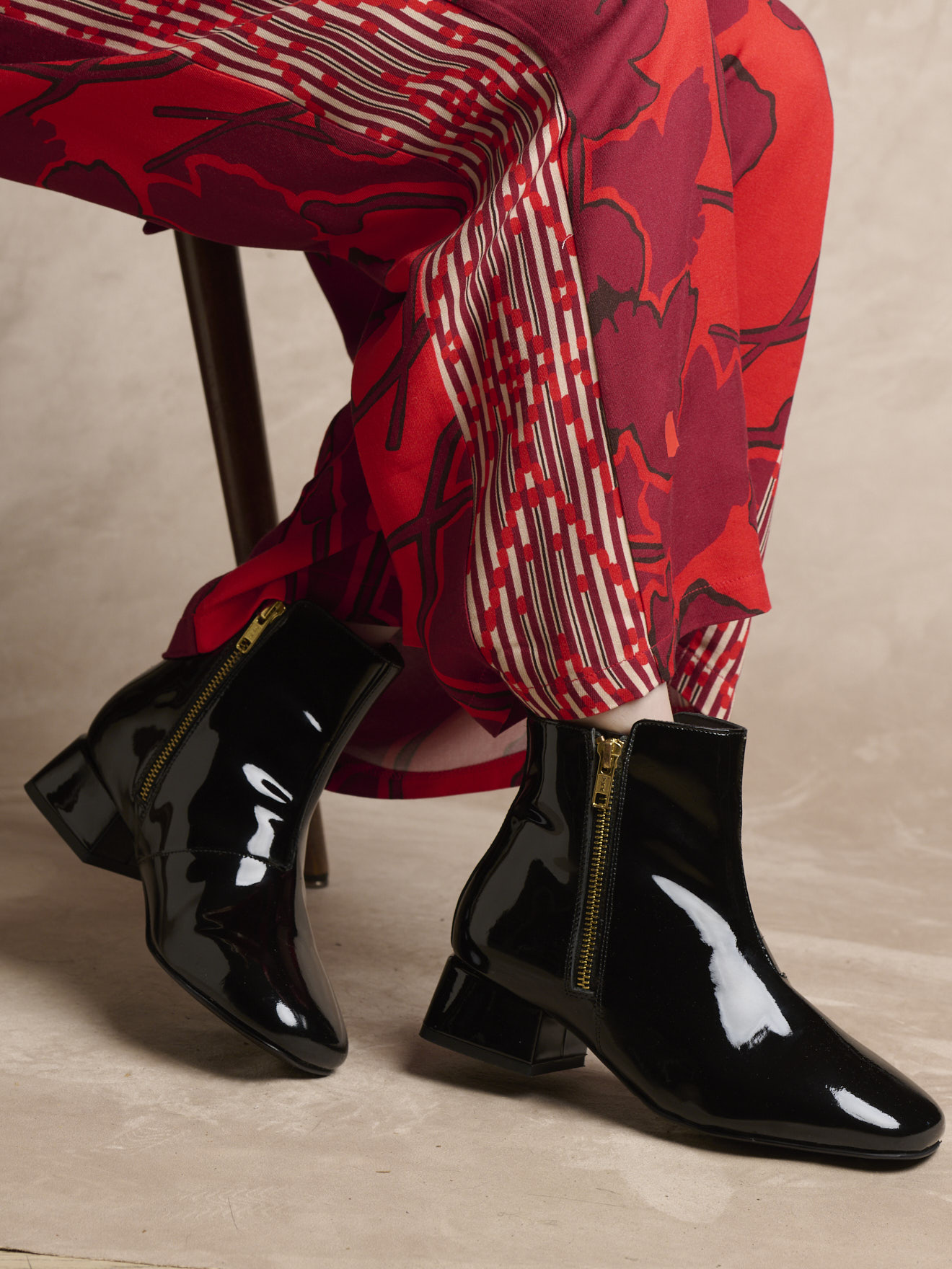 Bottines basses BOOTS femme noir Pediconfort Bottines basses BOOTS femme noir Noir verni