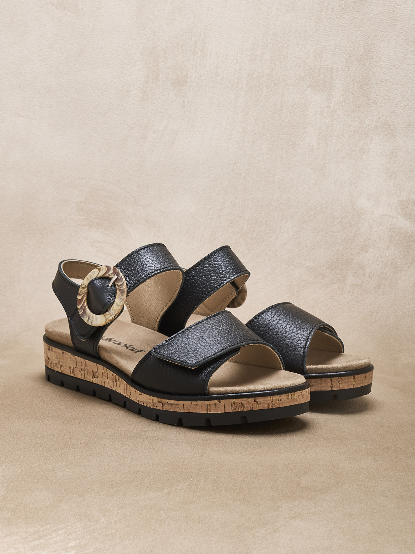 Sandales SANDALES femme noir Pediconfort Sandales SANDALES femme noir Noir
