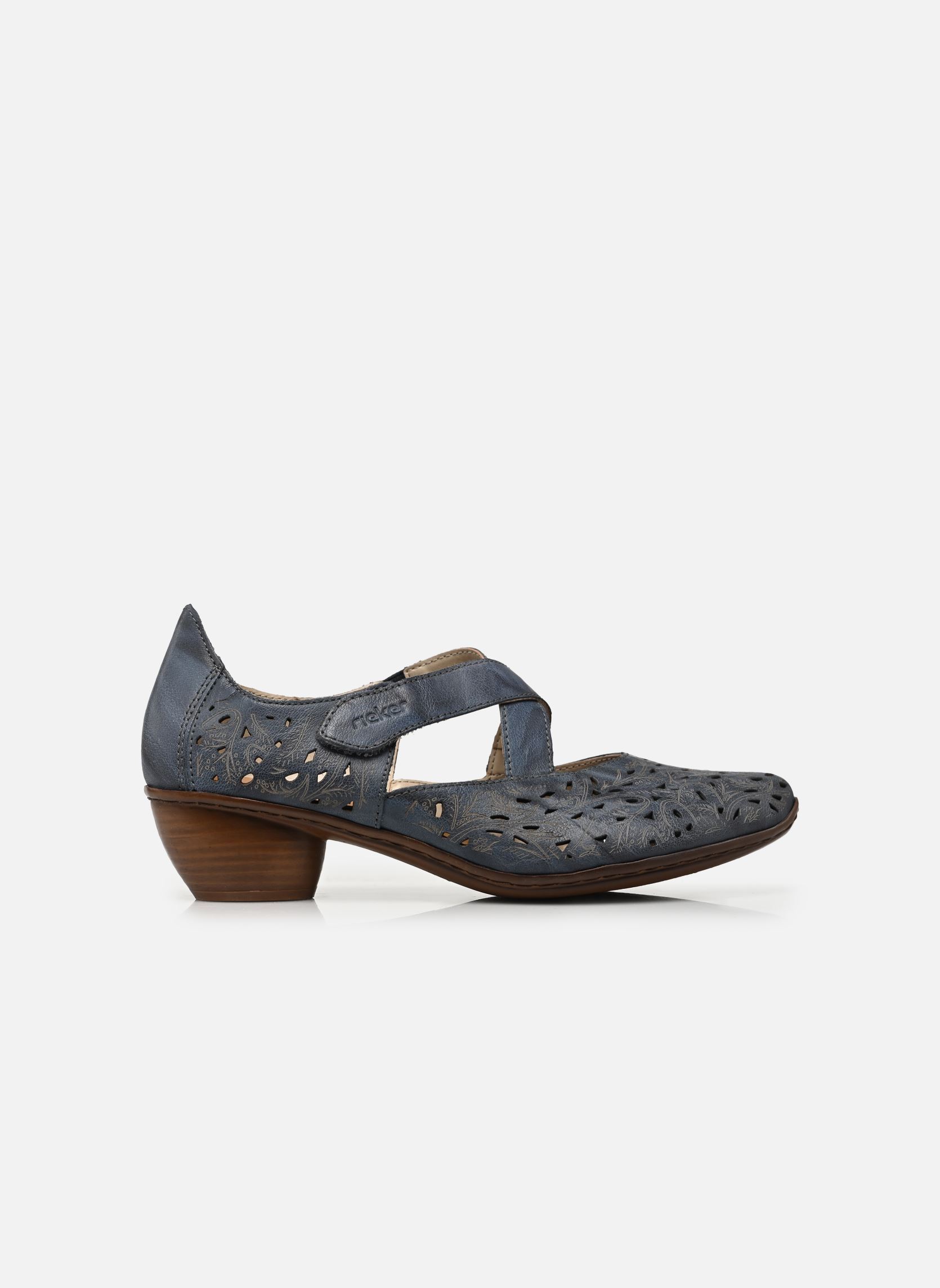 Escarpins à brides 43773 femme bleu Rieker Escarpins à brides 43773 femme bleu WHITELAKE