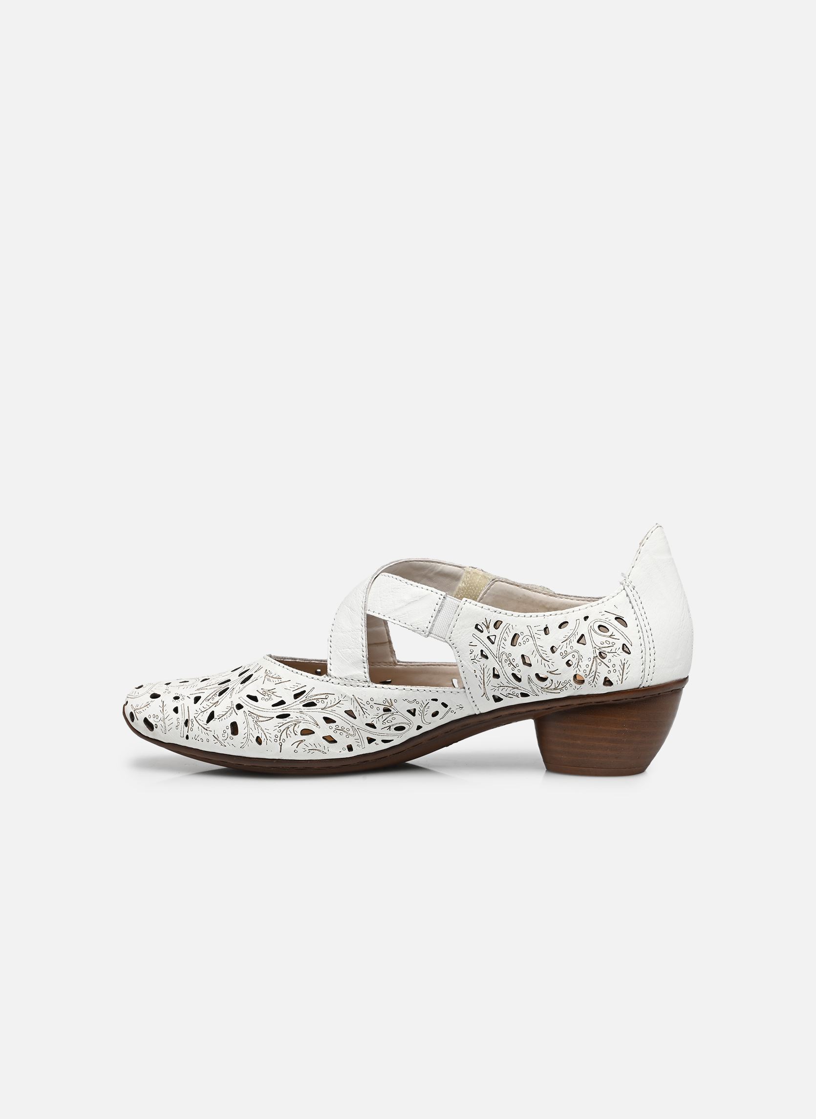 Escarpins à brides 43773 femme blanc Rieker Escarpins à brides 43773 femme blanc BLANC