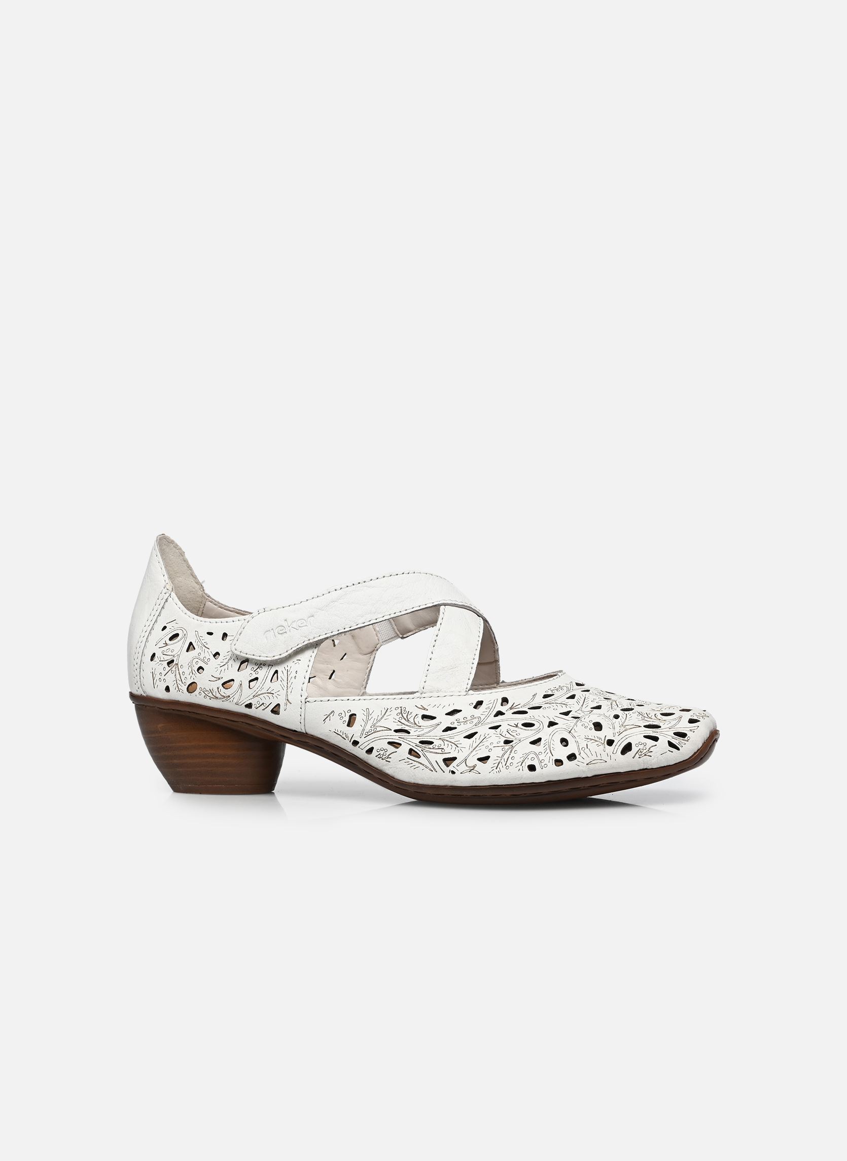 Escarpins à brides 43773 femme blanc Rieker Escarpins à brides 43773 femme blanc BLANC