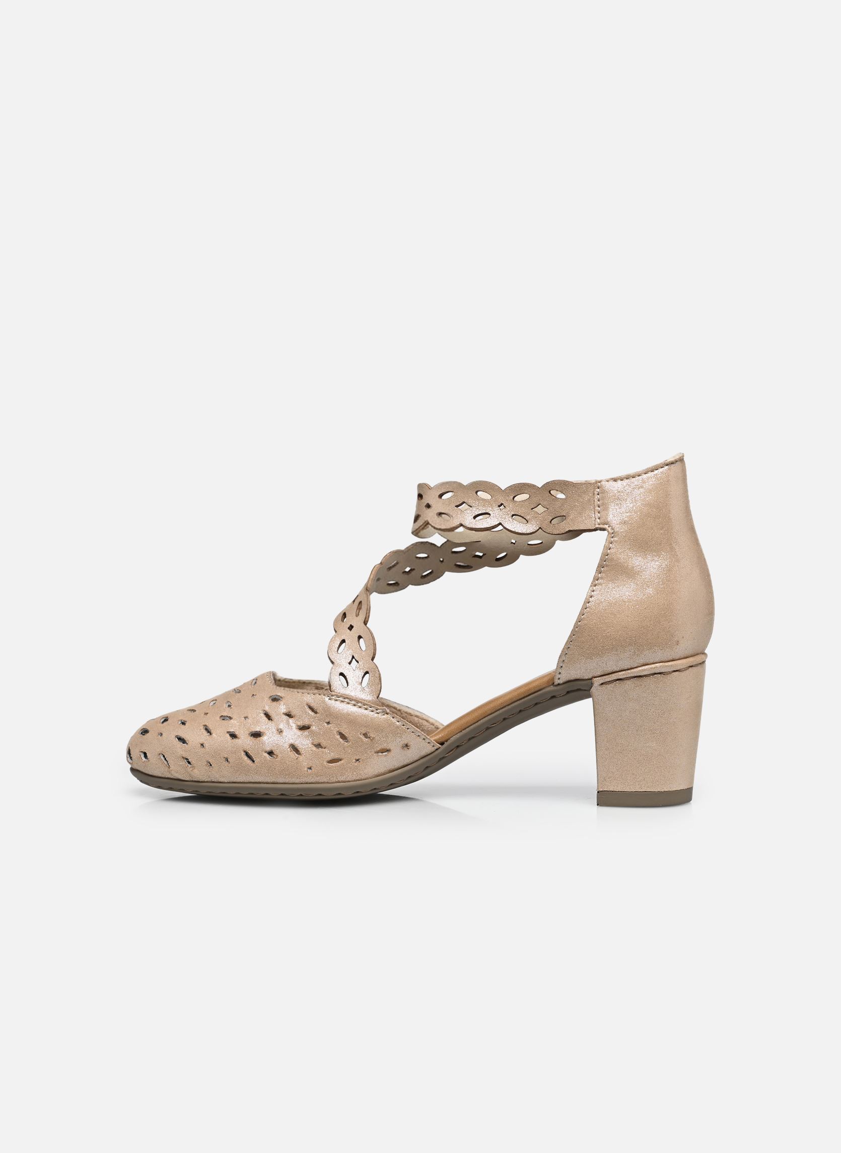 Slingback pumps 41055 dames beige Rieker Slingback pumps 41055 dames beige MUSCHEL