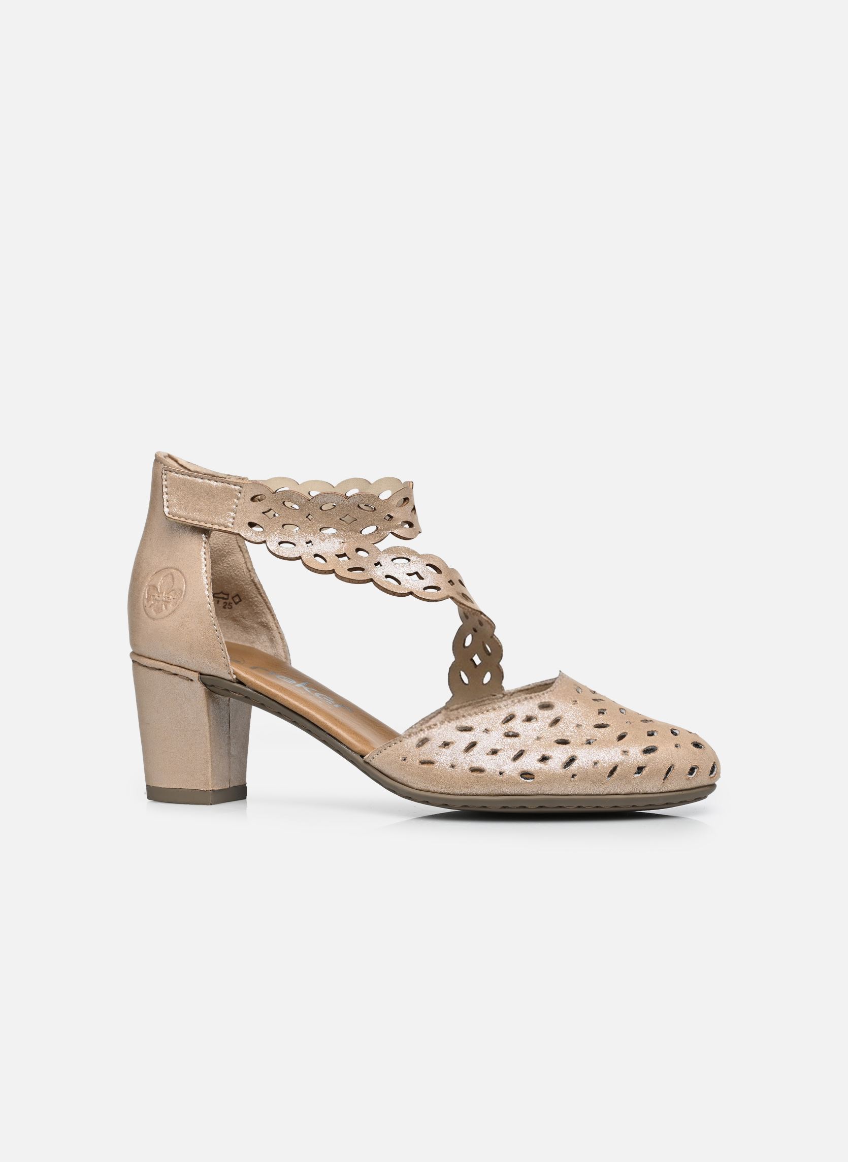 Slingback pumps 41055 dames beige Rieker Slingback pumps 41055 dames beige MUSCHEL