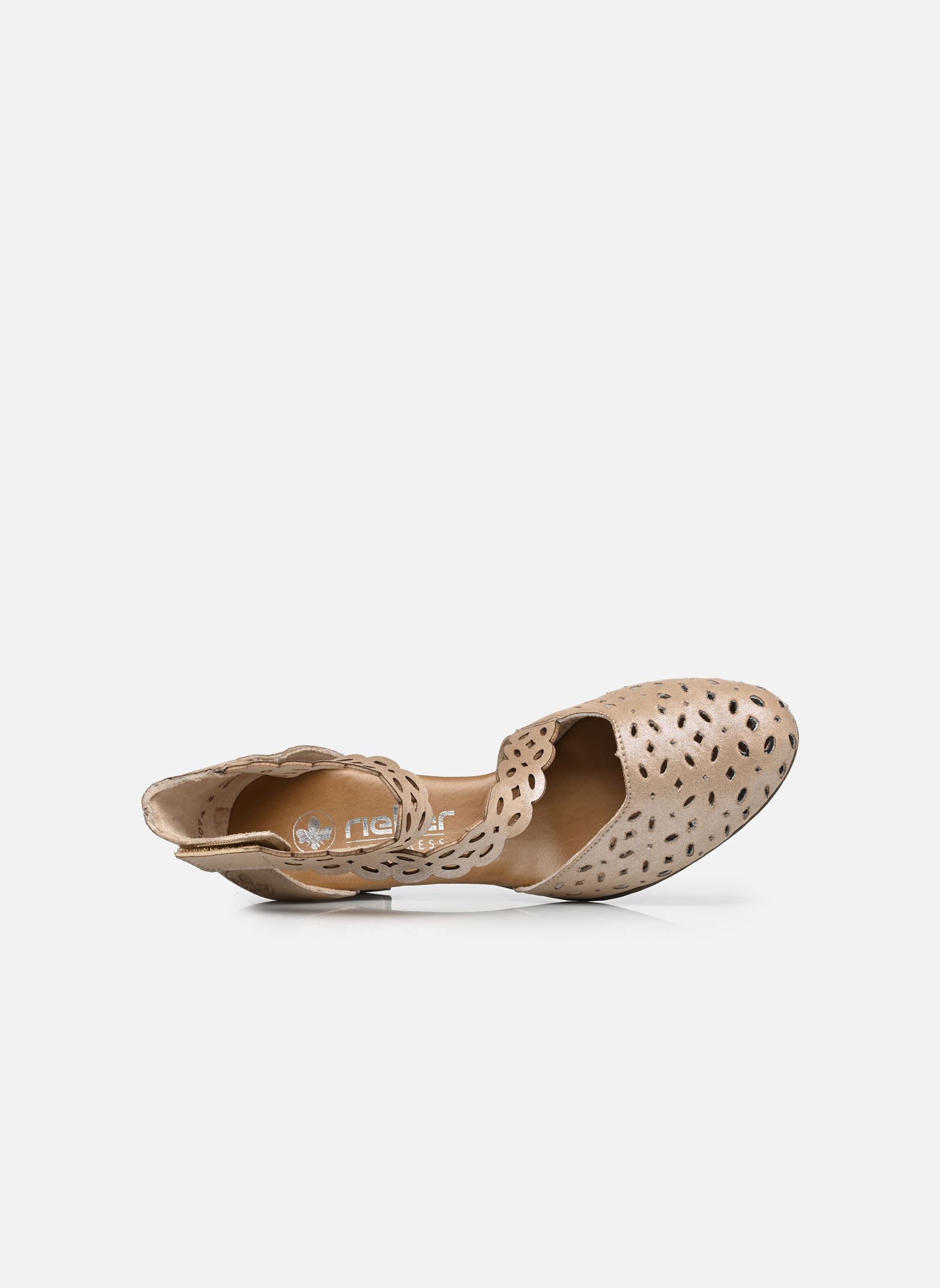 Slingback pumps 41055 dames beige Rieker Slingback pumps 41055 dames beige MUSCHEL