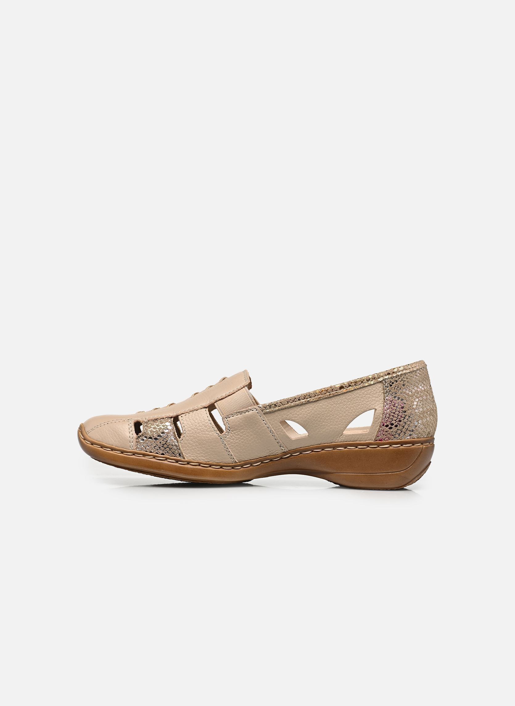 Klassieke ballerina's 41385 dames beige Rieker Klassieke ballerina's 41385 dames beige CLIFF/MULTI