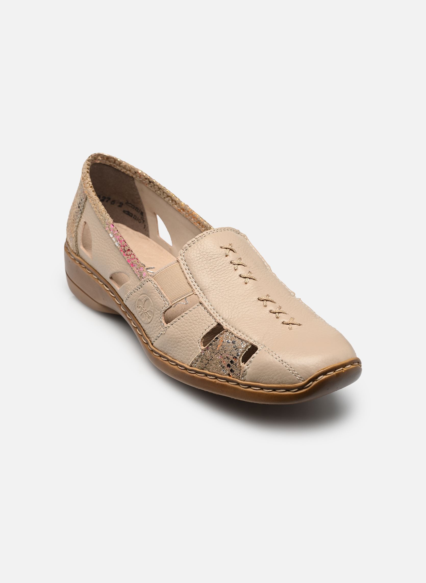 Klassieke ballerina's 41385 dames beige Rieker Klassieke ballerina's 41385 dames beige CLIFF/MULTI