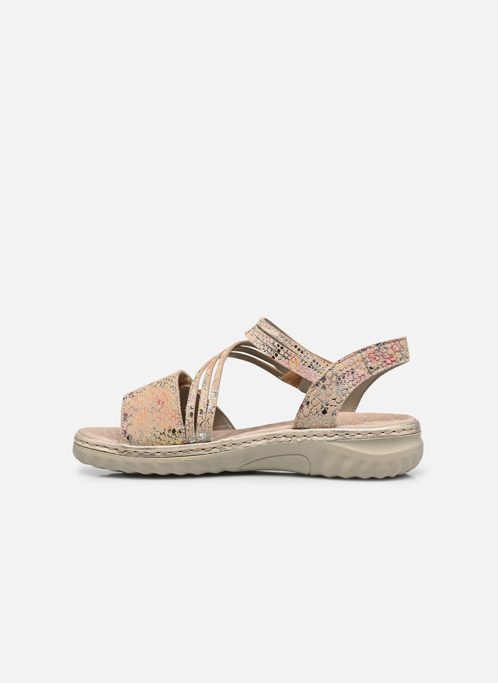 Sandales 60464 femme multicolore Rieker Sandales 60464 femme multicolore BEIGE-MULTI