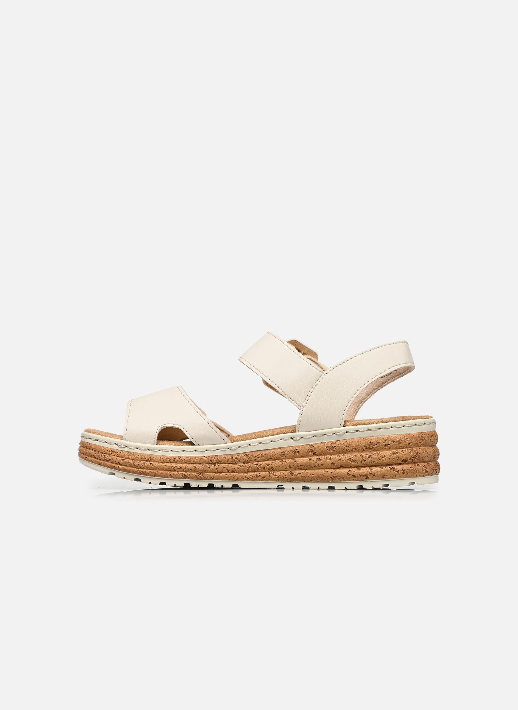 Keil- und Plateausandalen 62760 damen beige Rieker Keil- und Plateausandalen 62760 damen beige PORZELLAN