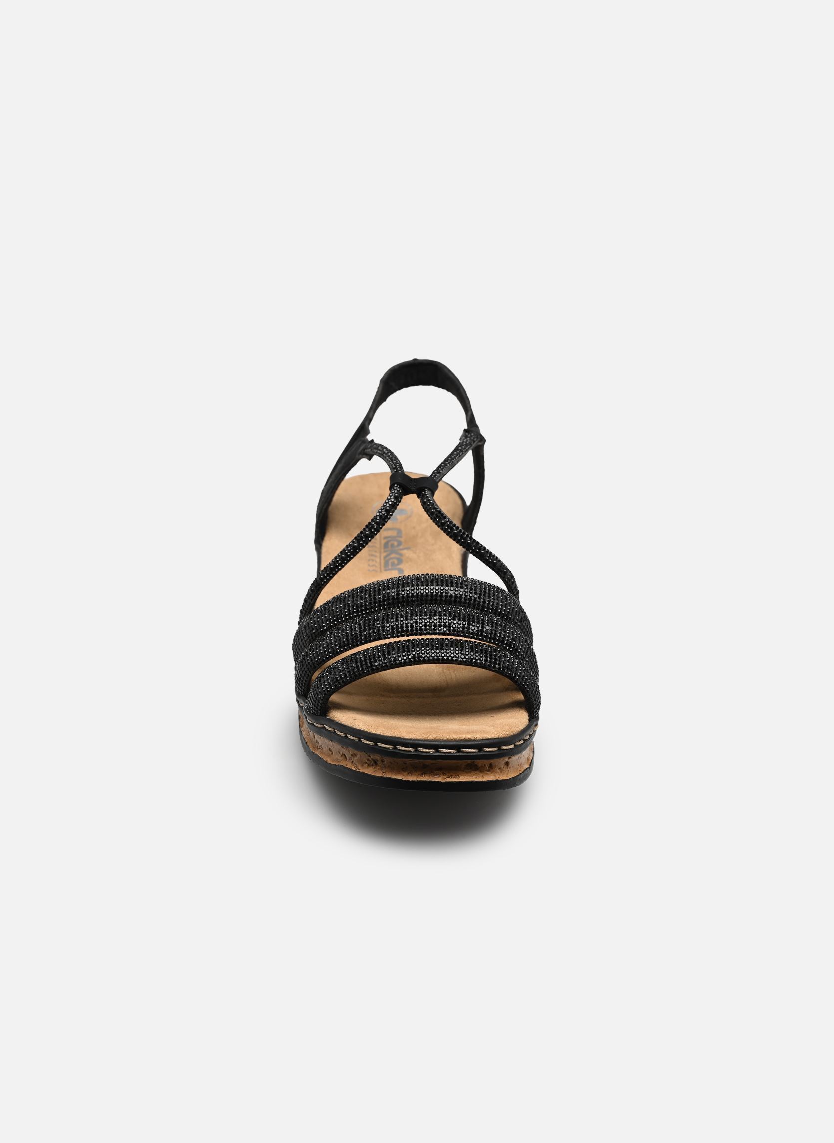 Sandales compensées et plateformes 62977 femme noir Rieker Sandales compensées et plateformes 62977 femme noir BLACK/BLACK/SCHWARZ