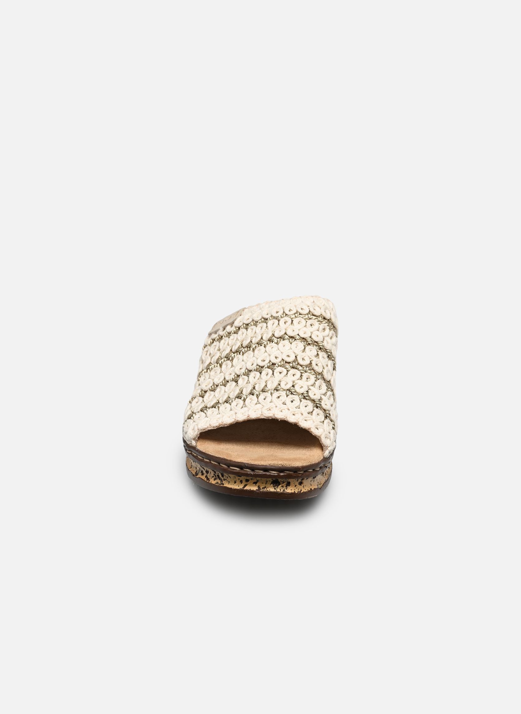 Mules et sabots 629X8 femme beige Rieker Mules et sabots 629X8 femme beige CREME-GOLD/GINGER