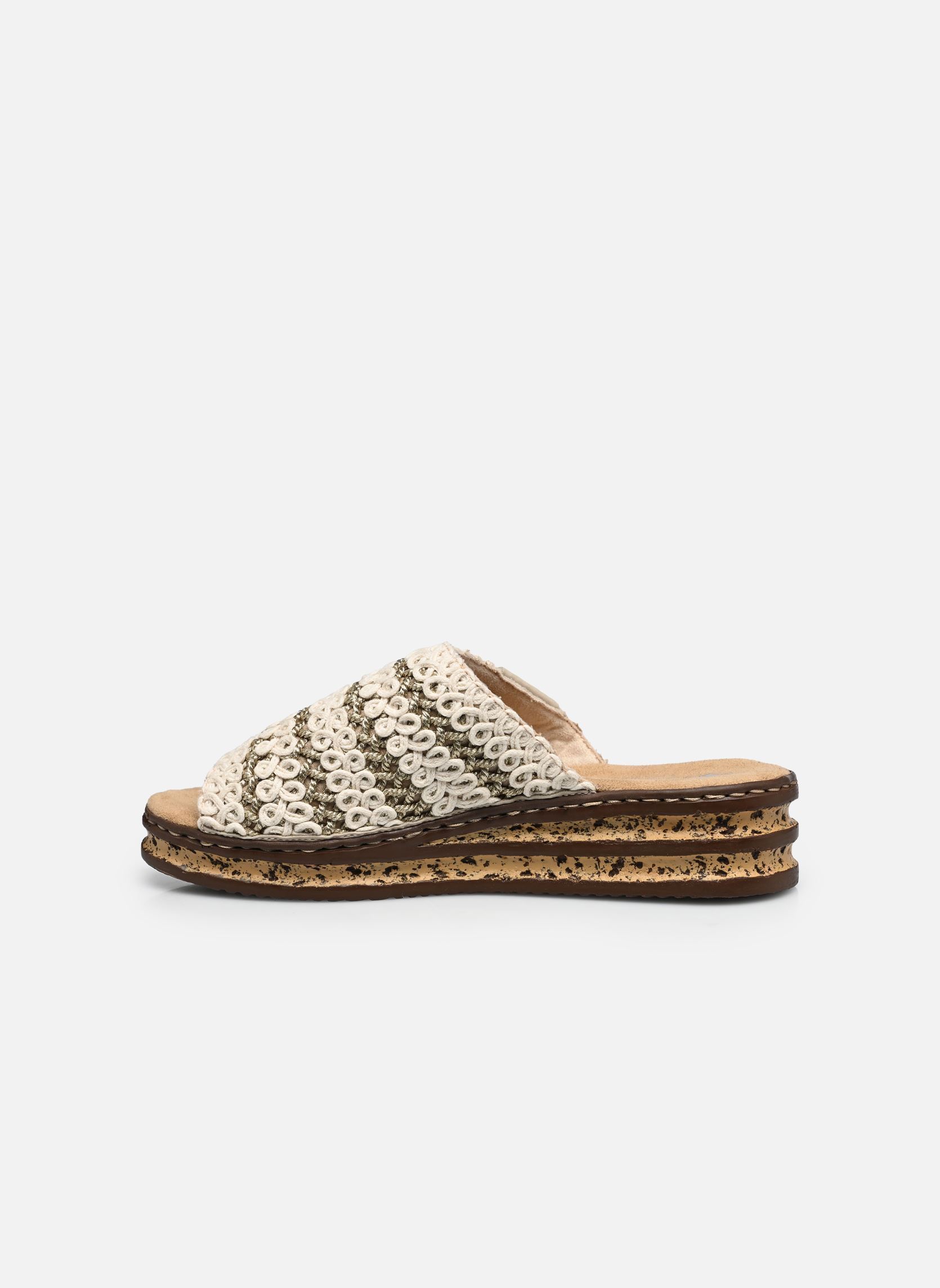 Mules et sabots 629X8 femme beige Rieker Mules et sabots 629X8 femme beige CREME-GOLD/GINGER