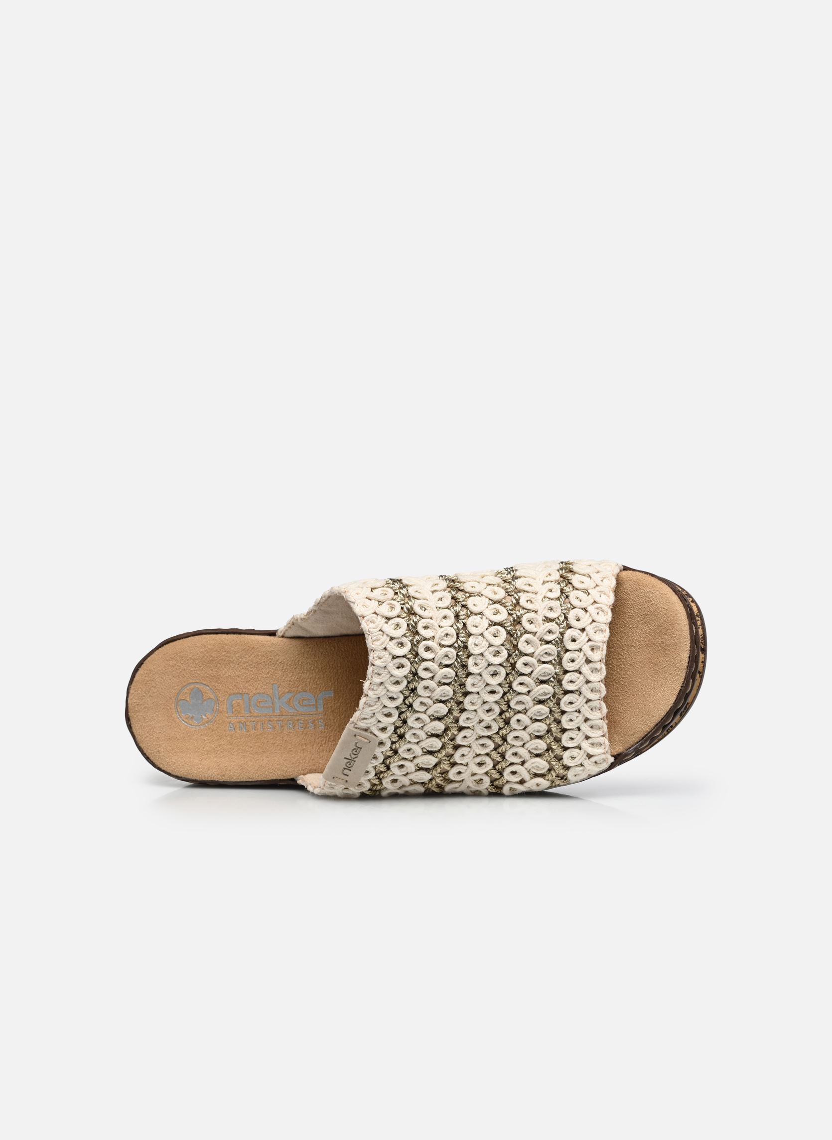 Mules et sabots 629X8 femme beige Rieker Mules et sabots 629X8 femme beige CREME-GOLD/GINGER