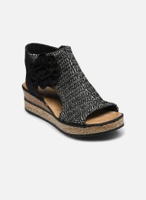Sandales compensées et plateformes 63791 femme noir Rieker Sandales compensées et plateformes 63791 femme noir SCHWARZ-SAND/SCHWARZ