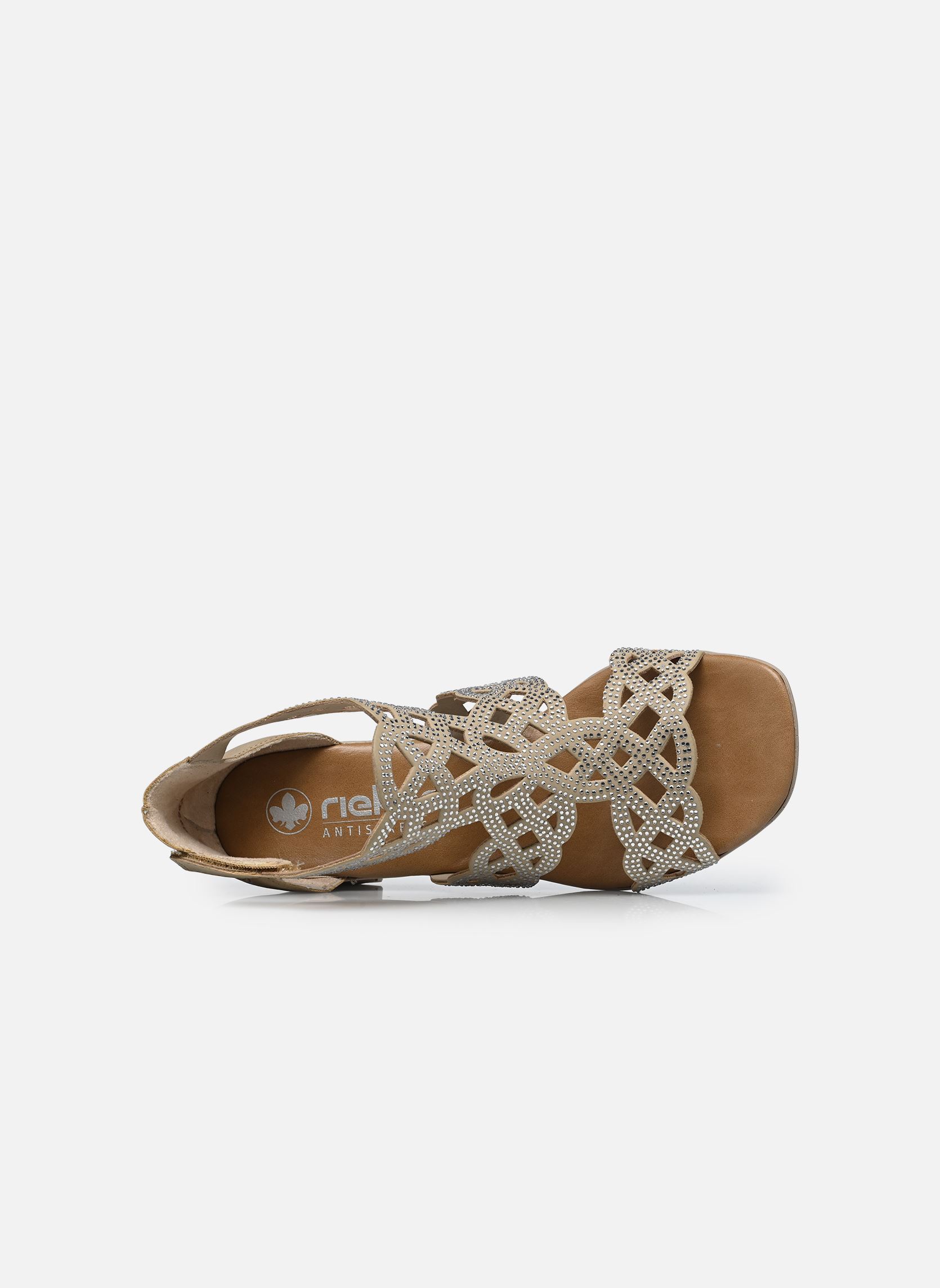 Sandales 64773 femme beige Rieker Sandales 64773 femme beige PORZELLAN