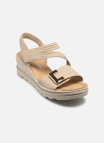 Sandales compensées et plateformes 67410 femme beige Rieker Sandales compensées et plateformes 67410 femme beige GINGER