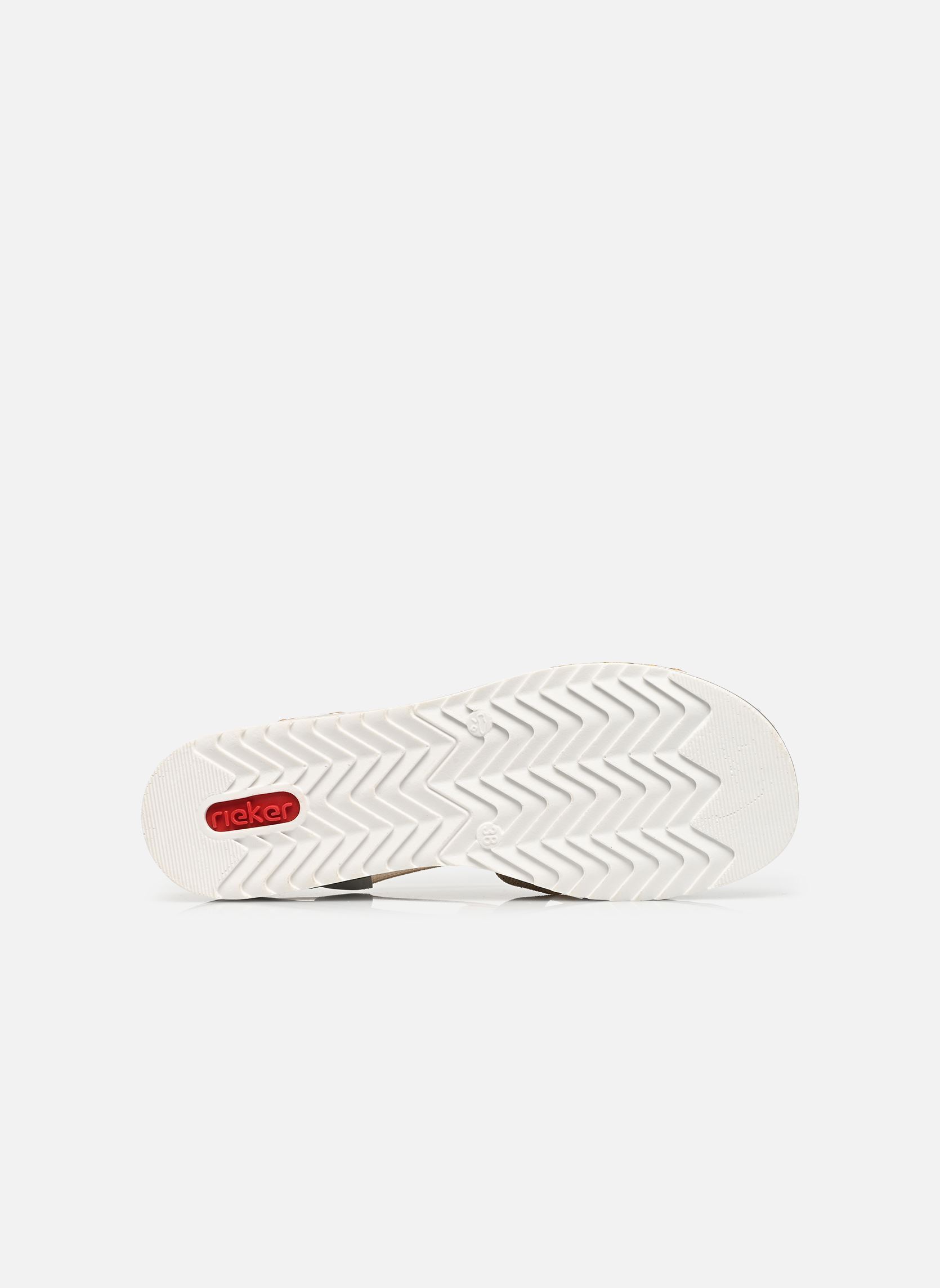 Sandales compensées et plateformes V0656 femme blanc Rieker Sandales compensées et plateformes V0656 femme blanc BLANC