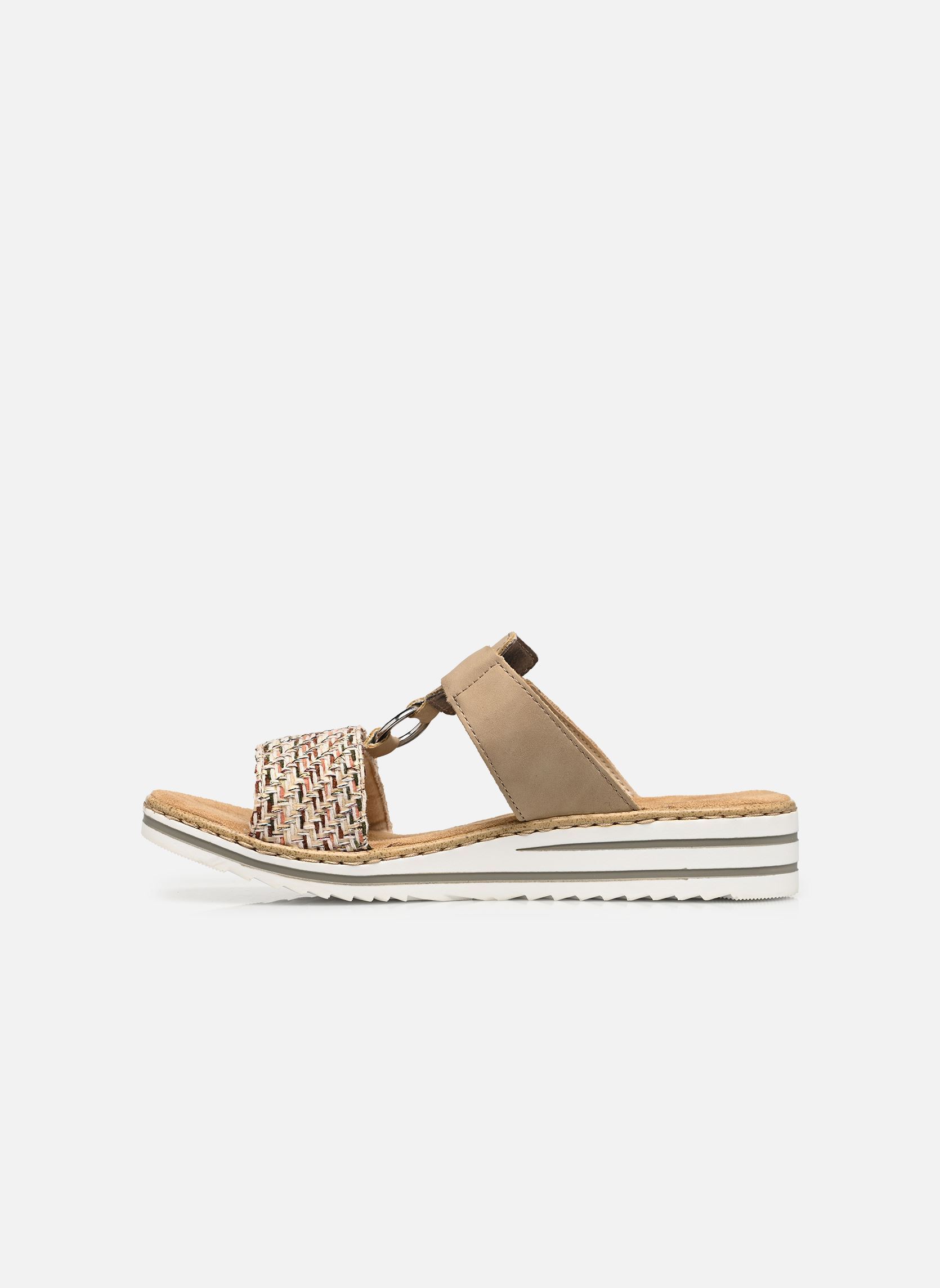 Mules V06P9 femme beige Rieker Mules V06P9 femme beige BEIGE/PROZELLAN