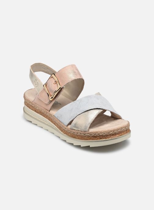 Rieker Sandales compensées et plateformes V7951 femme multicolore