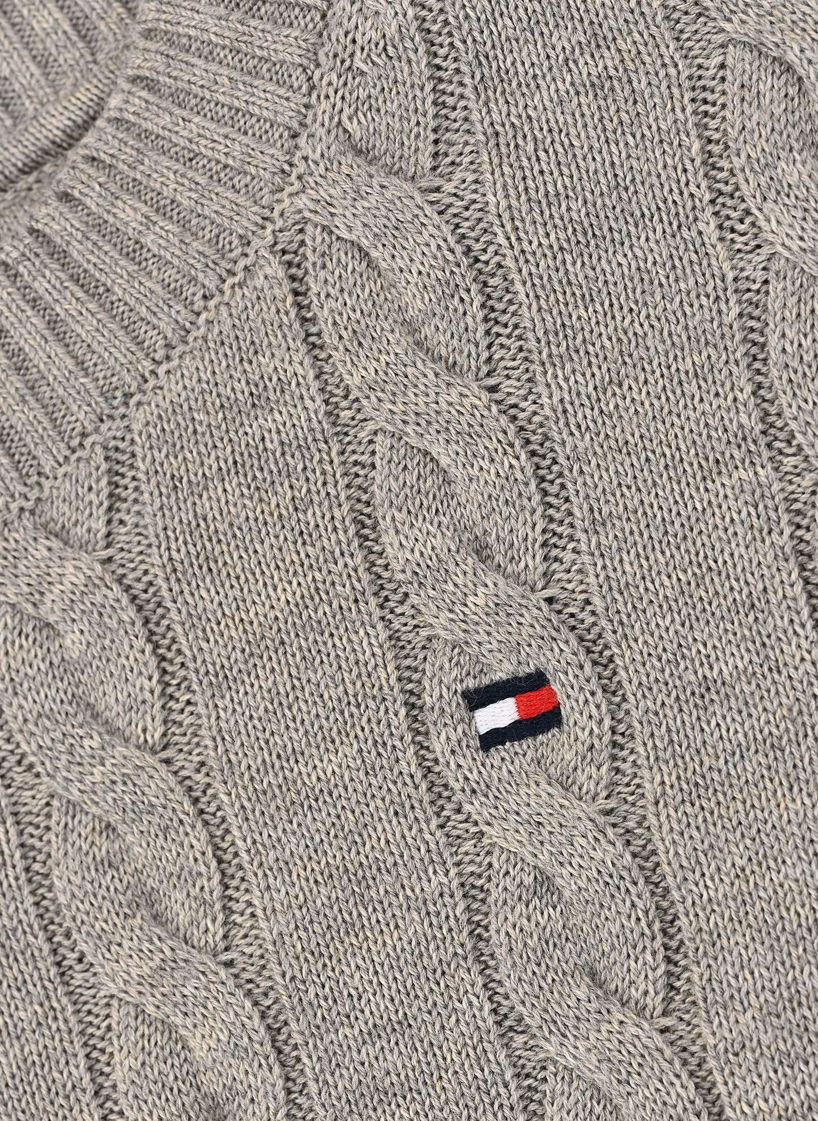 Pulls Cotton Cable Sweater garçon gris Tommy Hilfiger Pulls Cotton Cable Sweater garçon gris MID GREY HEATHER