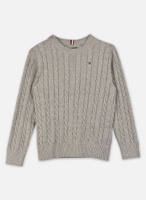 Pulls Cotton Cable Sweater garçon gris