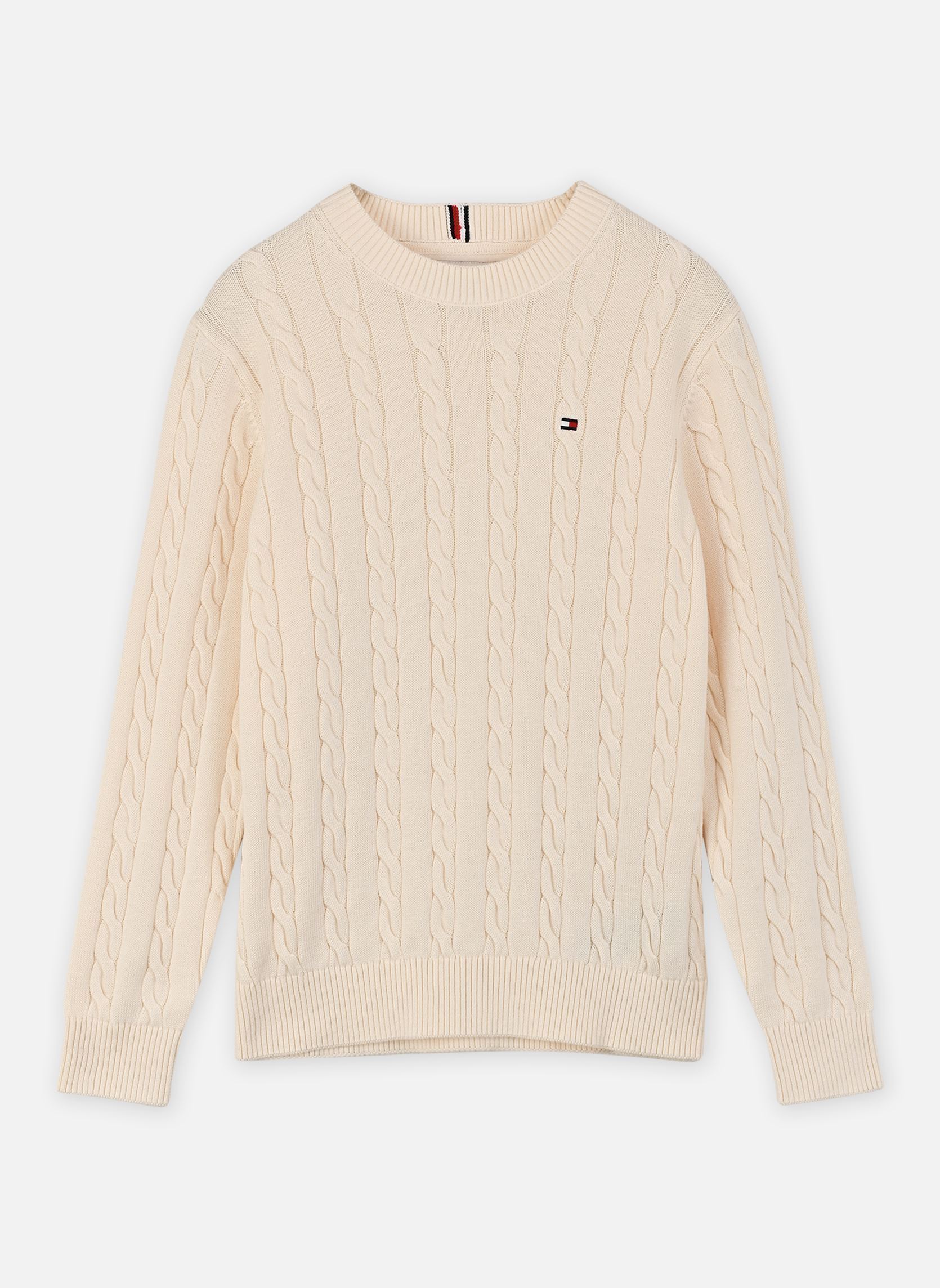 Vêtements Tommy Hilfiger Cotton Cable Sweater pour Enfant