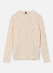 Pulls Cotton Cable Sweater garçon gris
