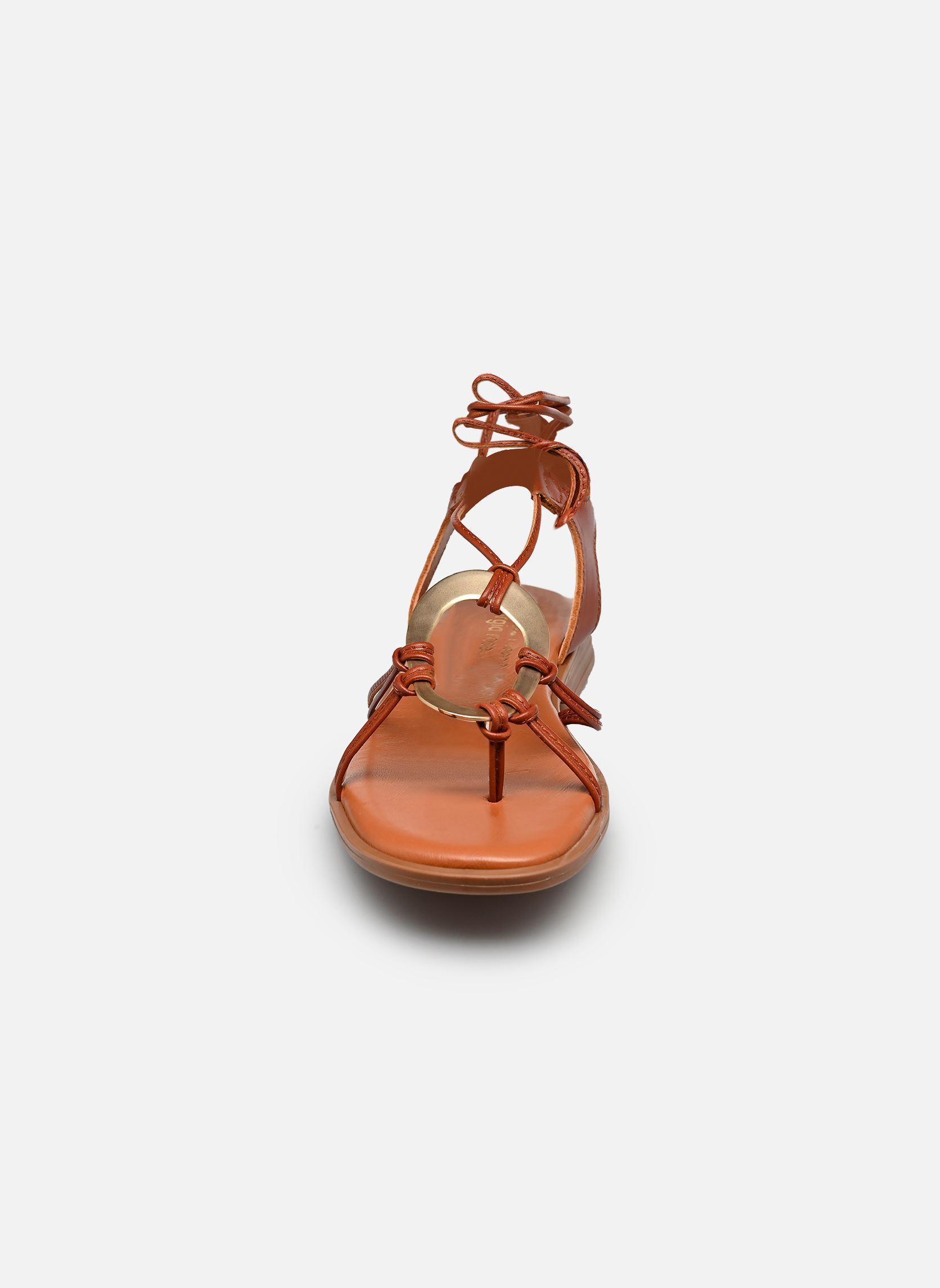 Flache Sandalen Saz damen braun Georgia Rose Flache Sandalen Saz damen braun COGNAC