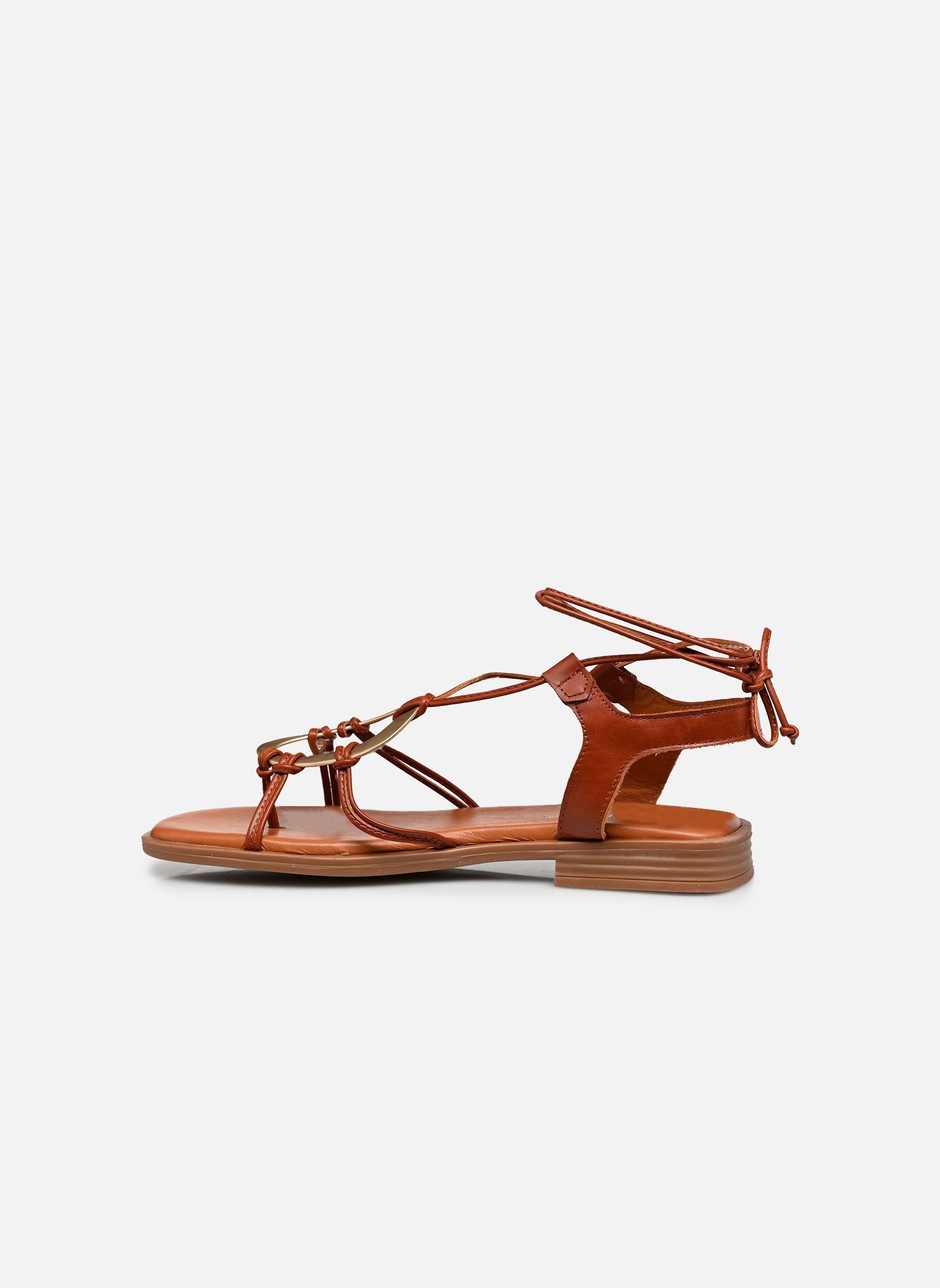 Flache Sandalen Saz damen braun Georgia Rose Flache Sandalen Saz damen braun COGNAC