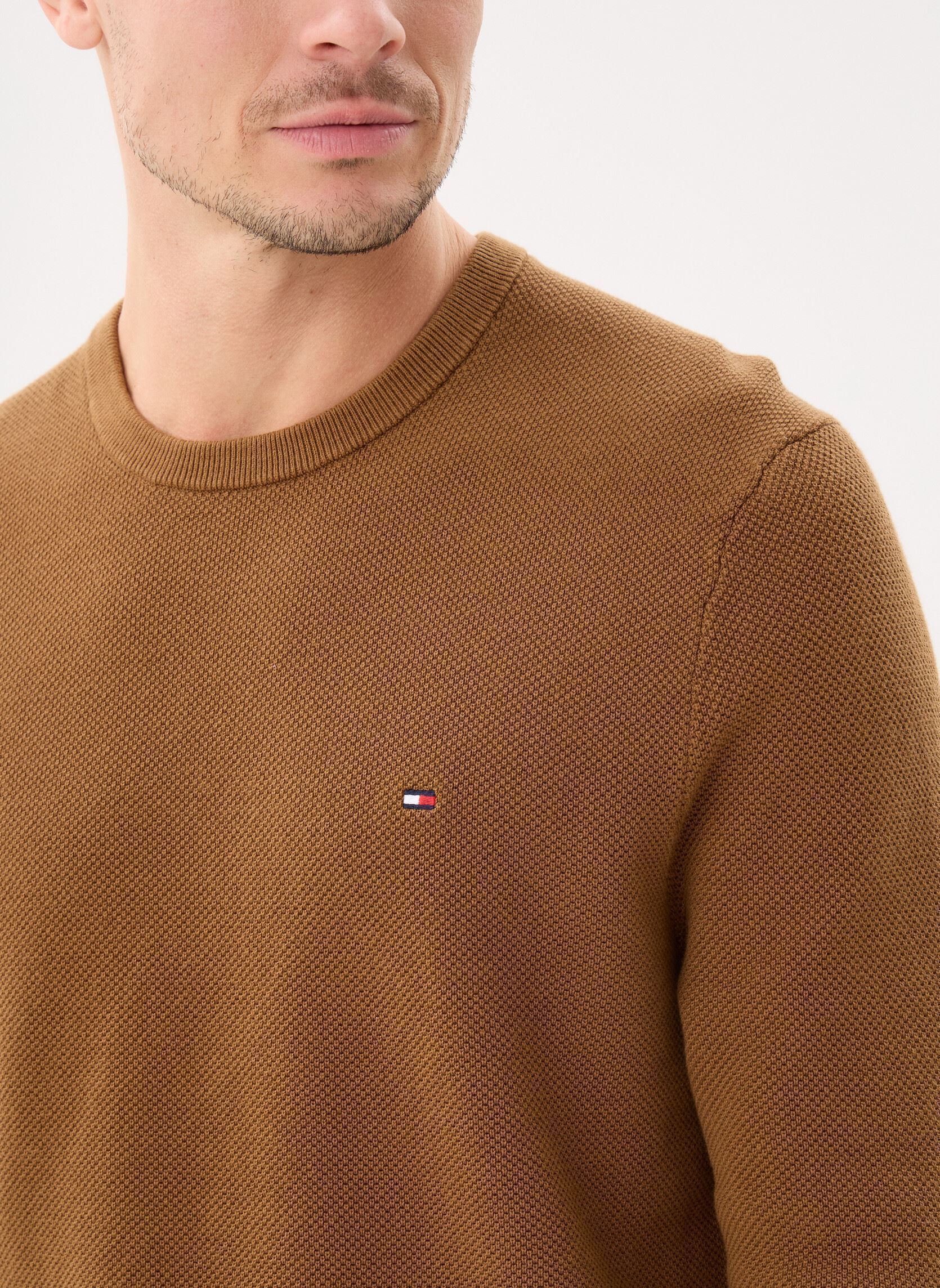 Truien Essential Structure heren bruin Tommy Hilfiger Truien Essential Structure heren bruin HIGHLAND KHAKI