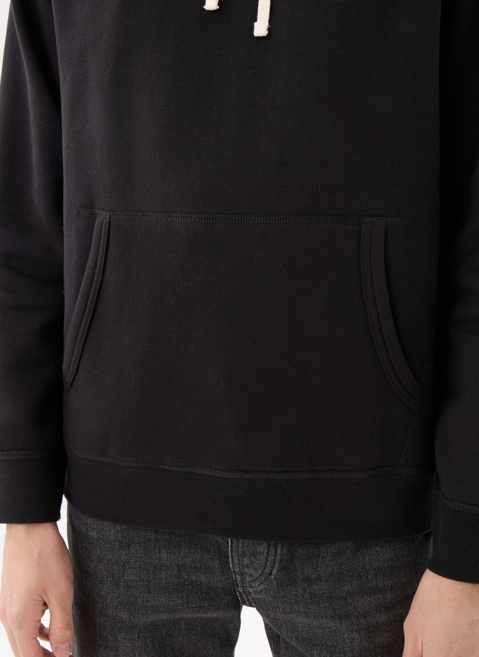 Hoodies Essential Fleece Hoo heren zwart Tommy Hilfiger Hoodies Essential Fleece Hoo heren zwart BLACK